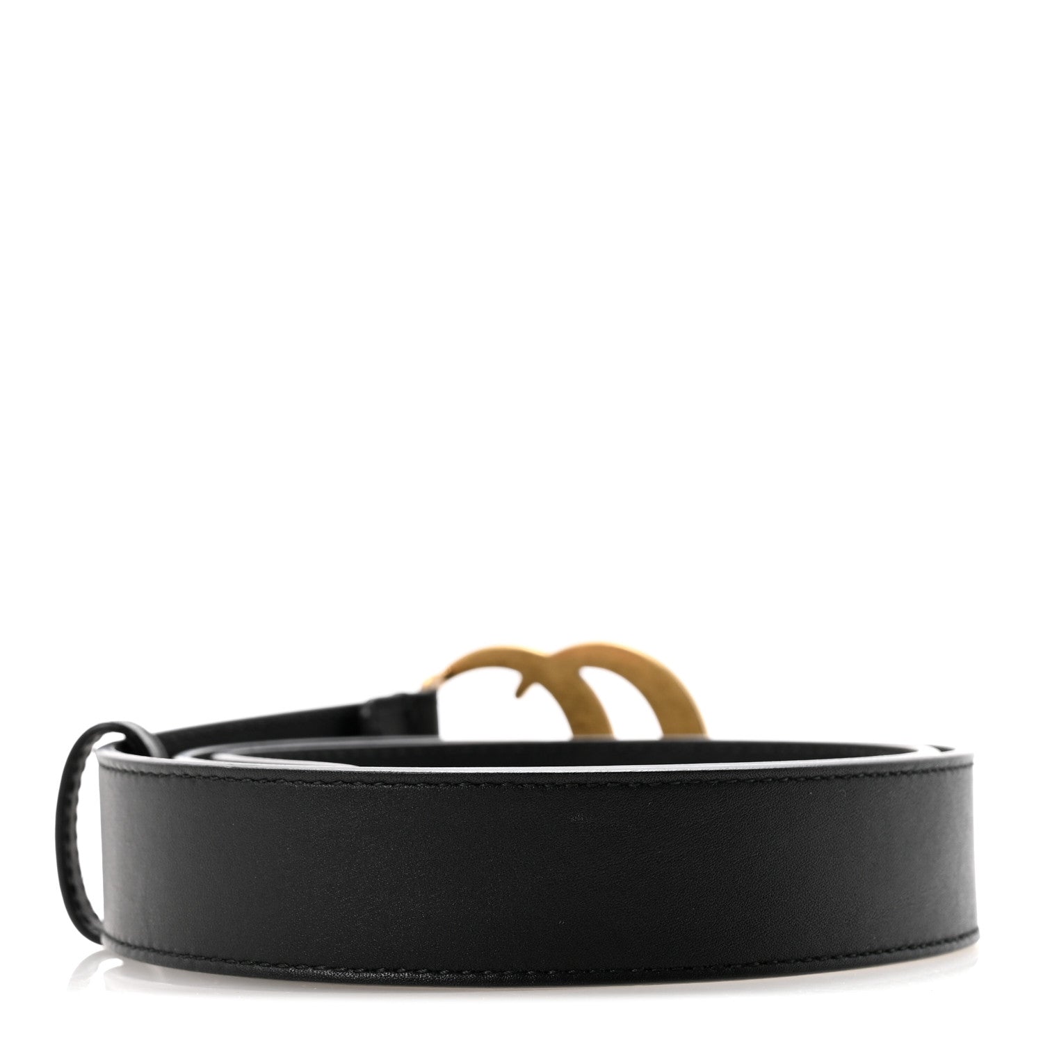 Calfskin Double G 30mm Belt 80 32 Black