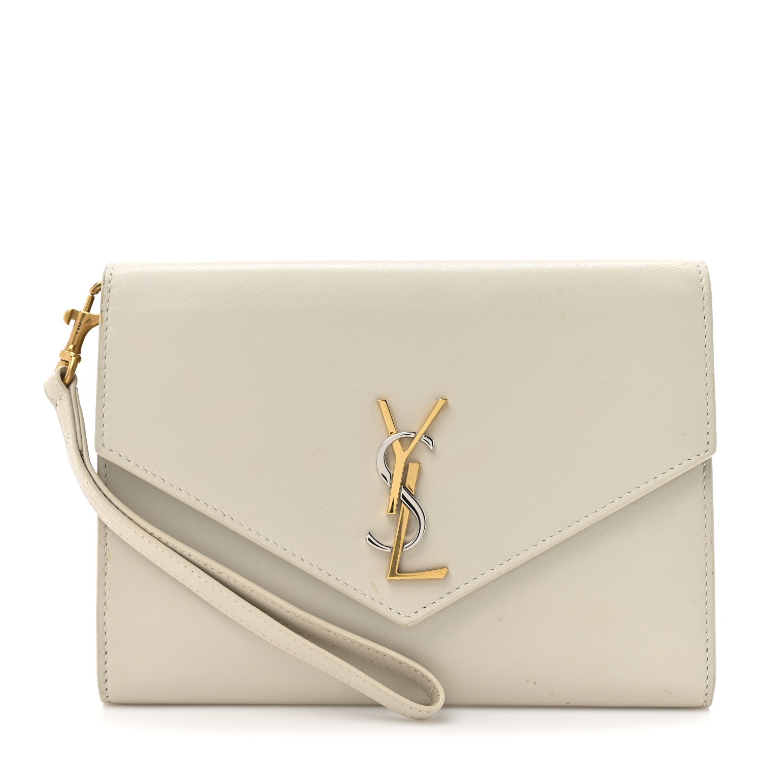 Nappa Monogram Cassandre Flap Pouch Crema Soft