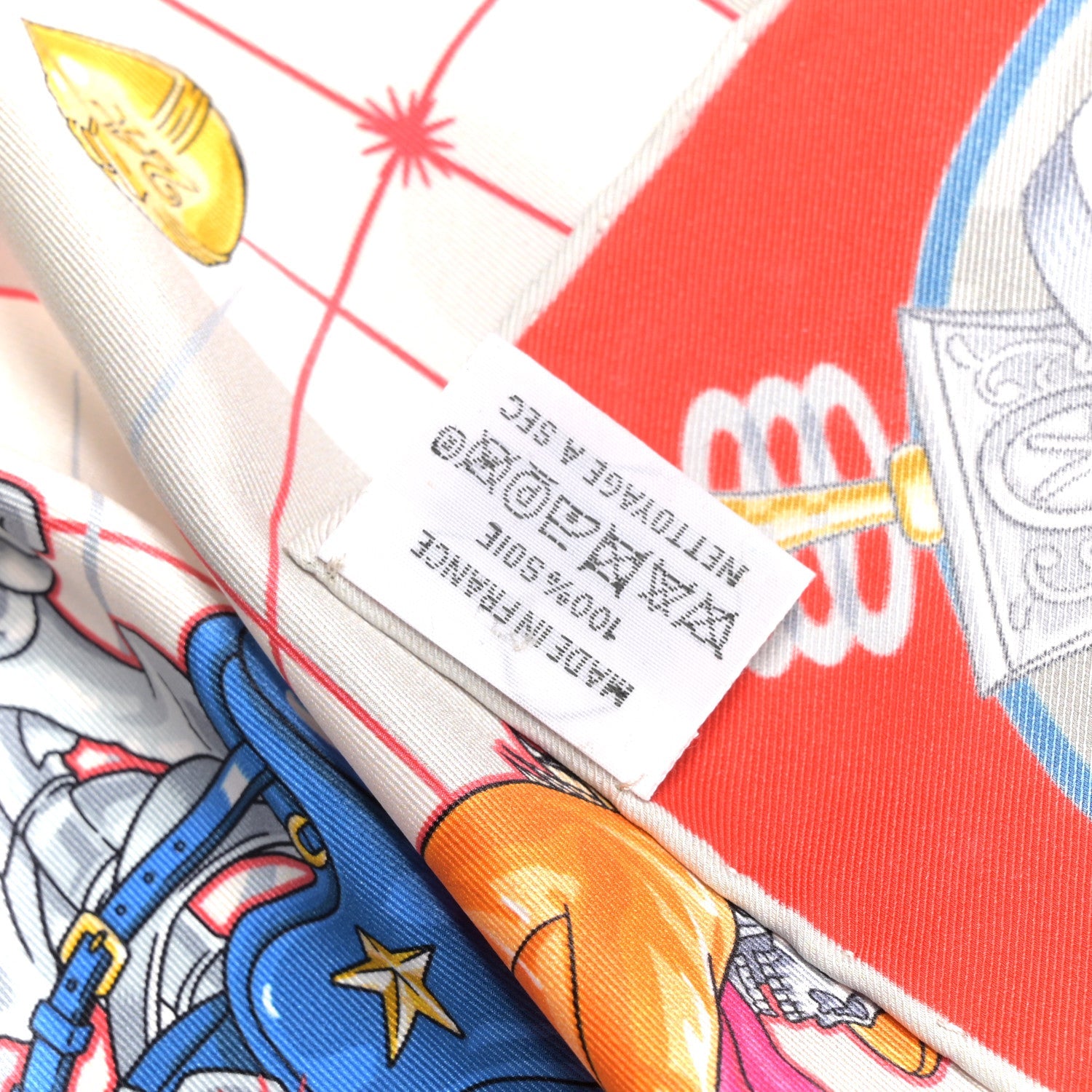 Silk Chorus Stellarum Scarf 70 Rouge White Multicolor