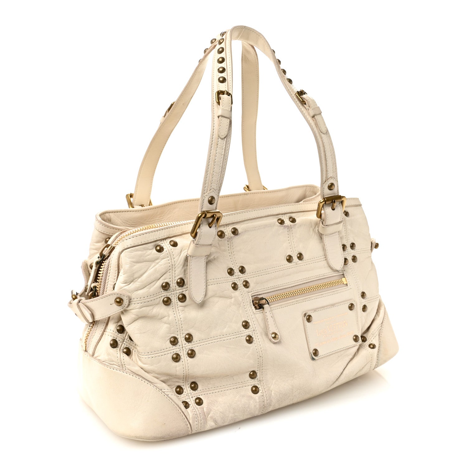 Lambskin Riveting White