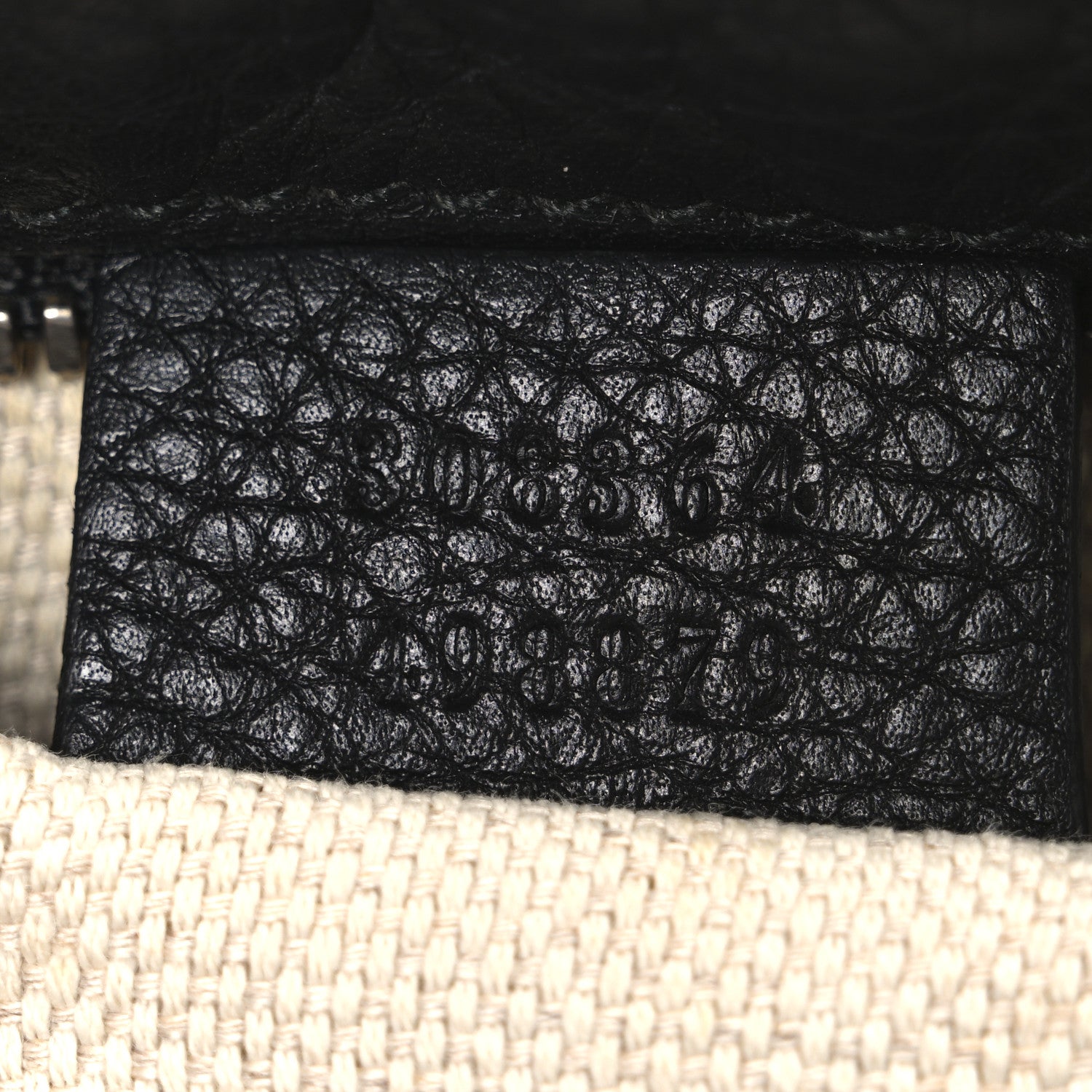 Pebbled Calfskin Small Soho Disco Bag Black