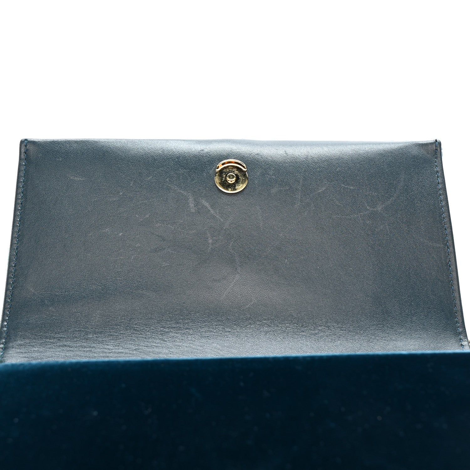 Velvet Small Classic Monogram Kate Tassel Satchel Blue