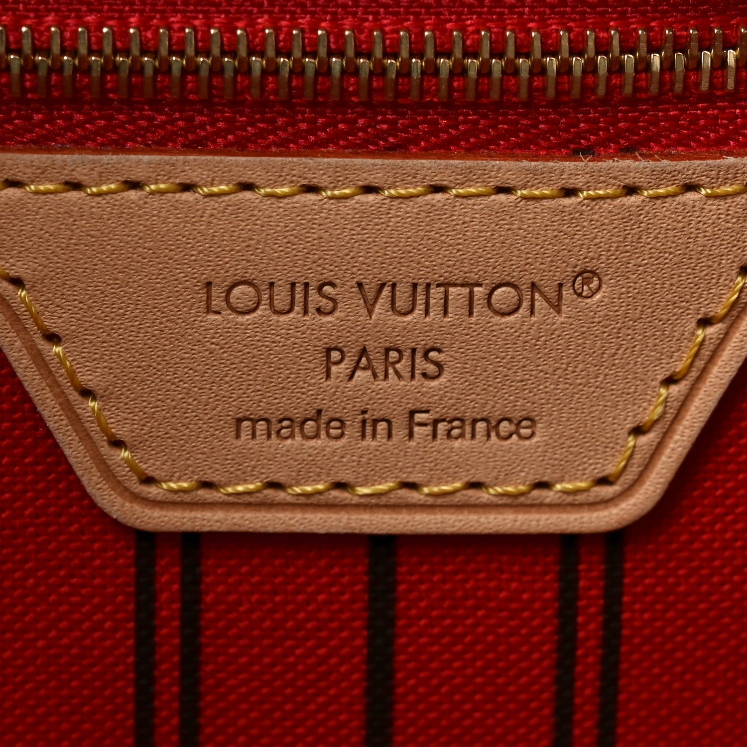Monogram Inside Out Neverfull Bandouliere MM Rouge Sari