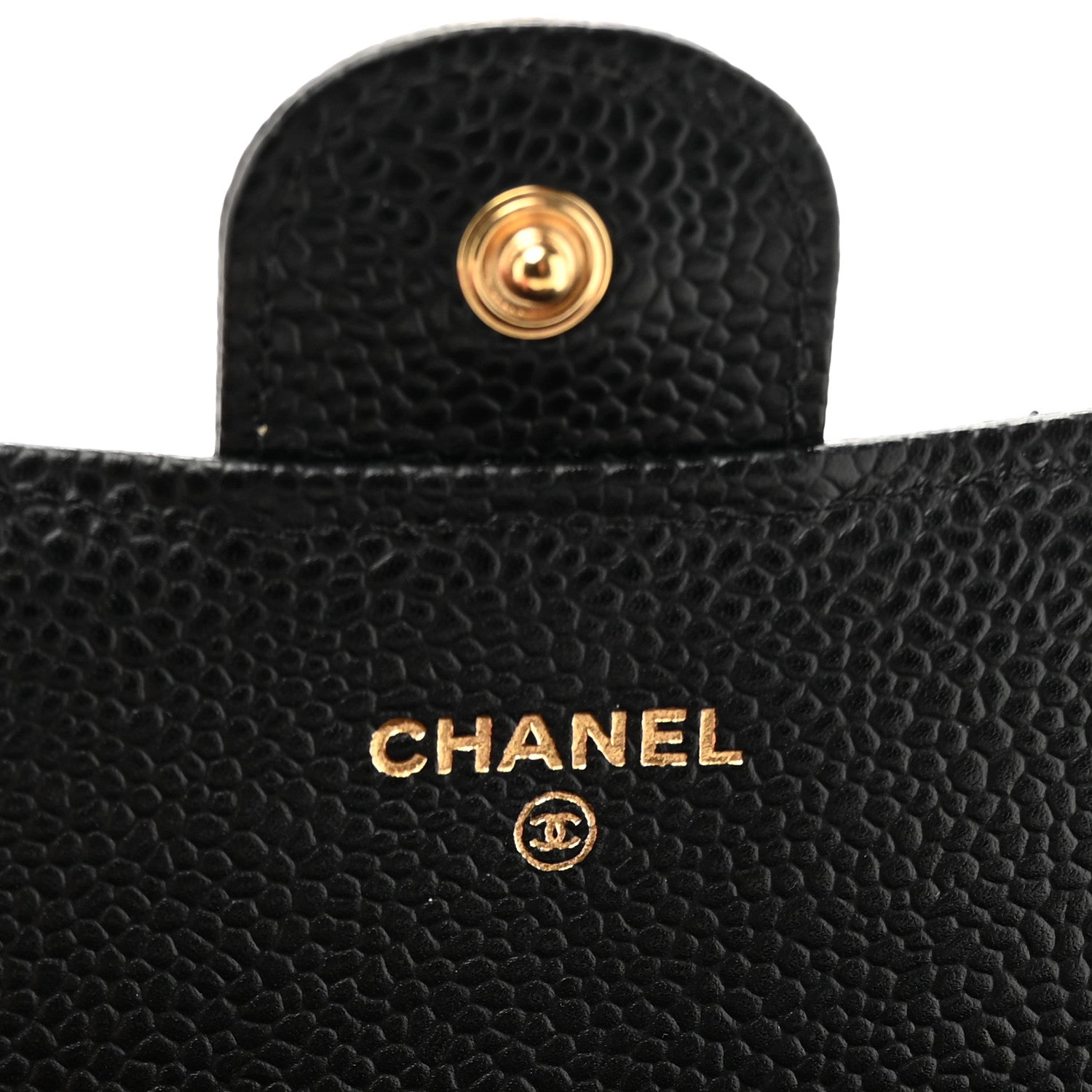 Caviar Quilted Large Gusset Flap Wallet Black