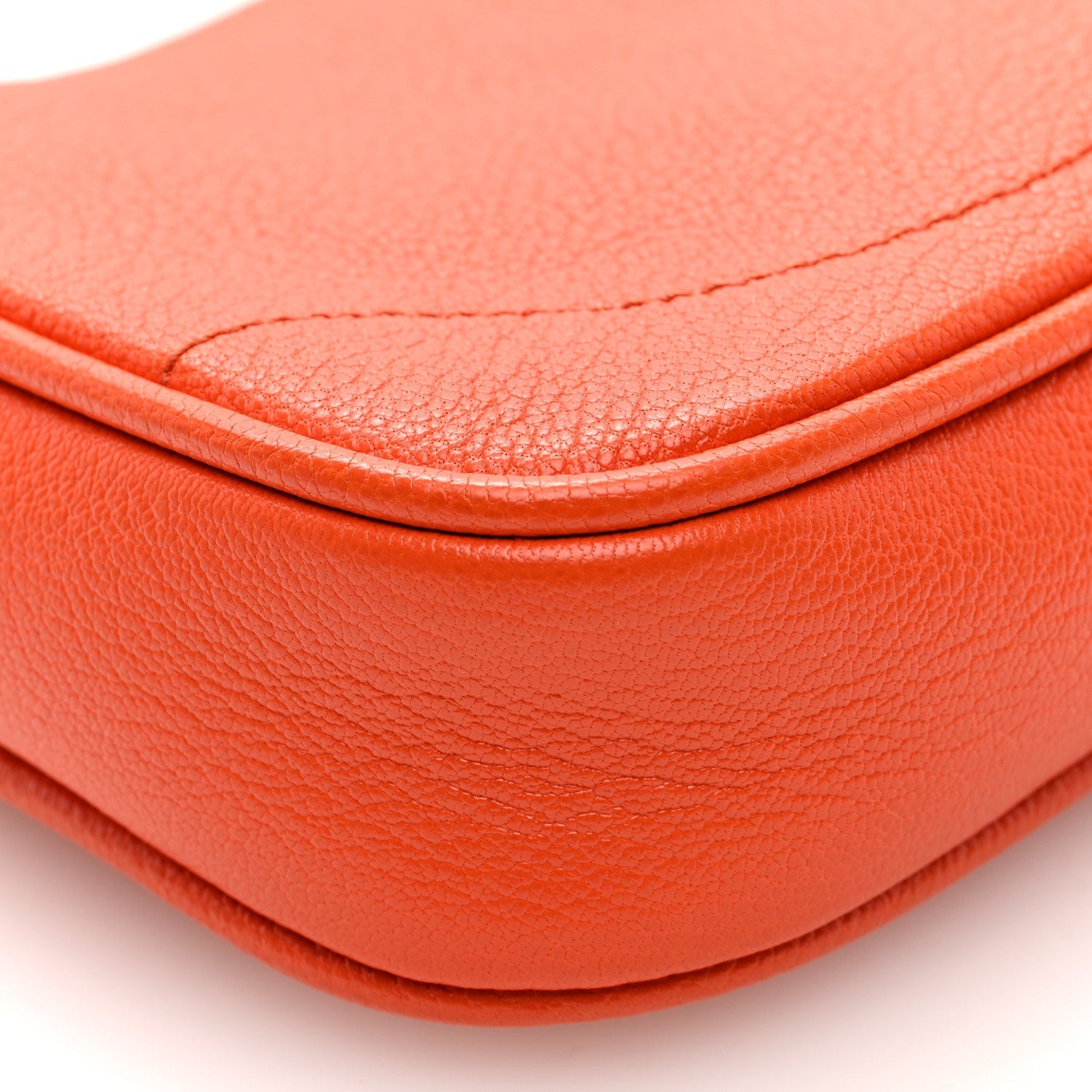 Goatskin Mini Aphrodite Shoulder Bag Orange