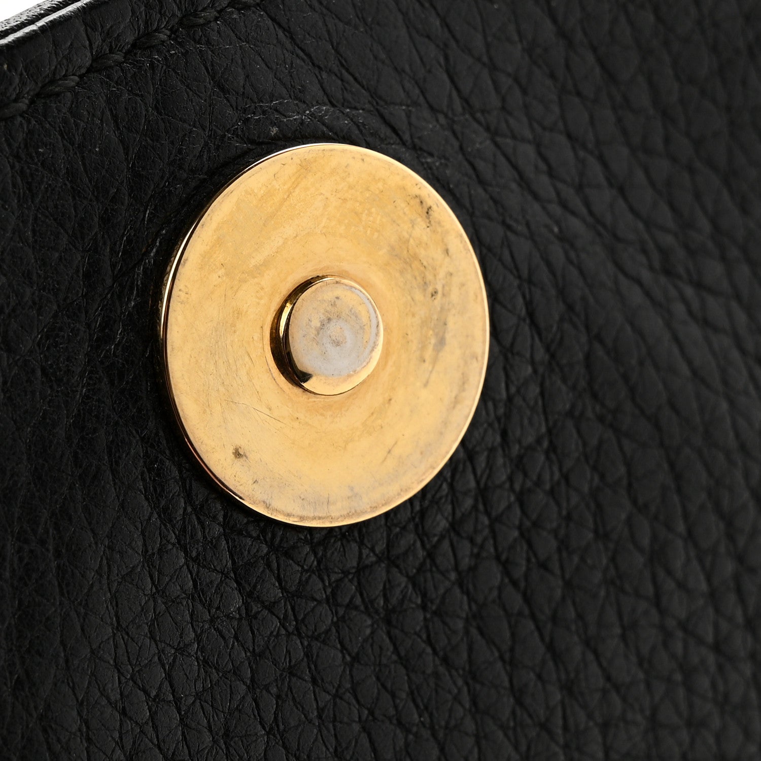 Pebbled Calfskin Small 1973 Chain Shoulder Bag Black