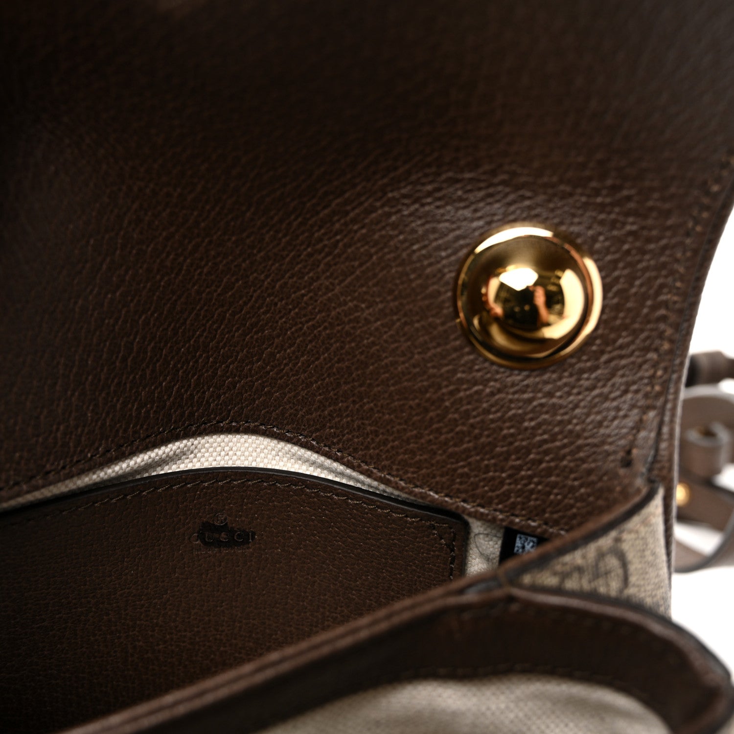 GG Supreme Monogram Textured Dollar Calfskin Mini Blondie Chain Shoulder Flap Bag Beige Ebony New Acero