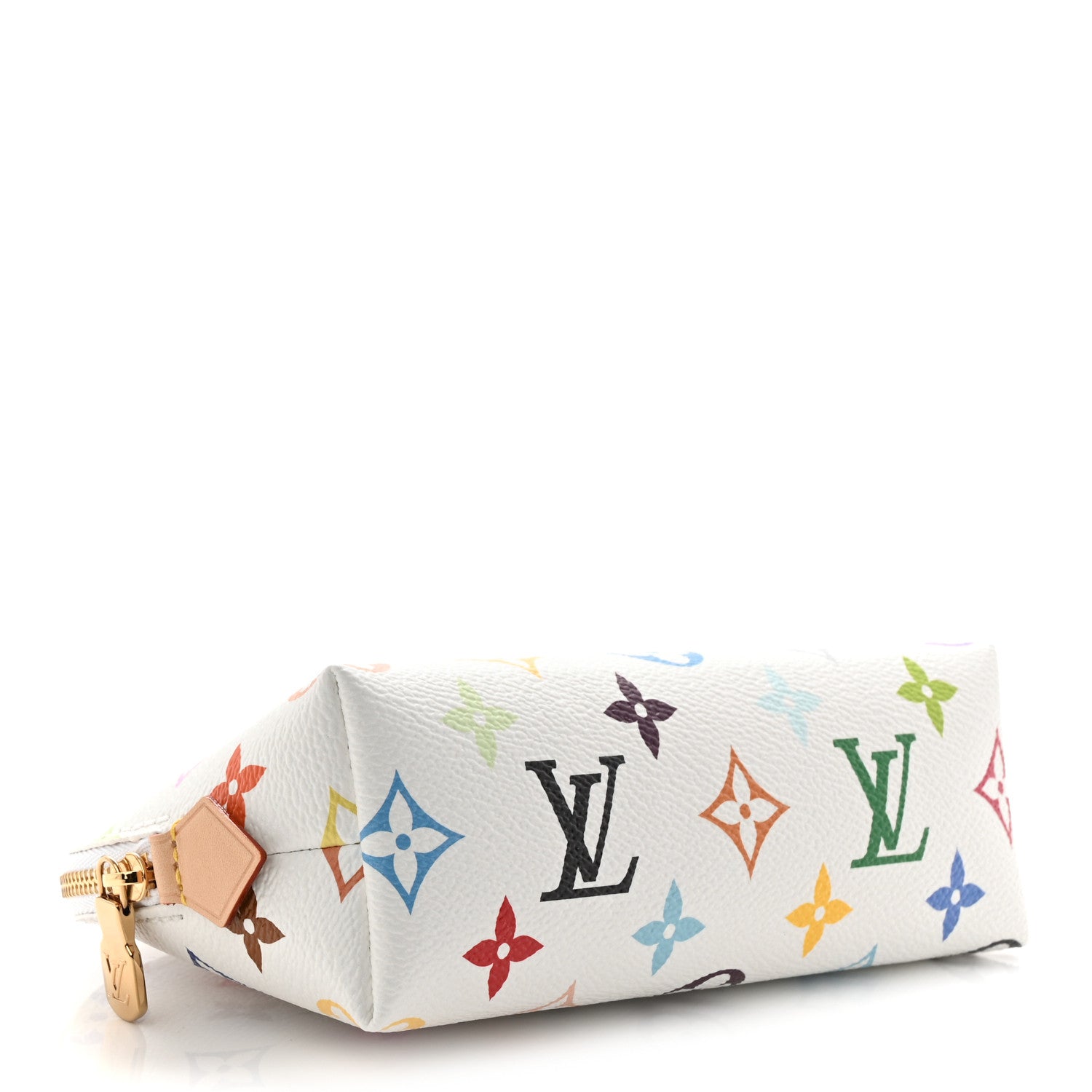 LV x TM Monogram Multicolor Cosmetic Pouch PM White