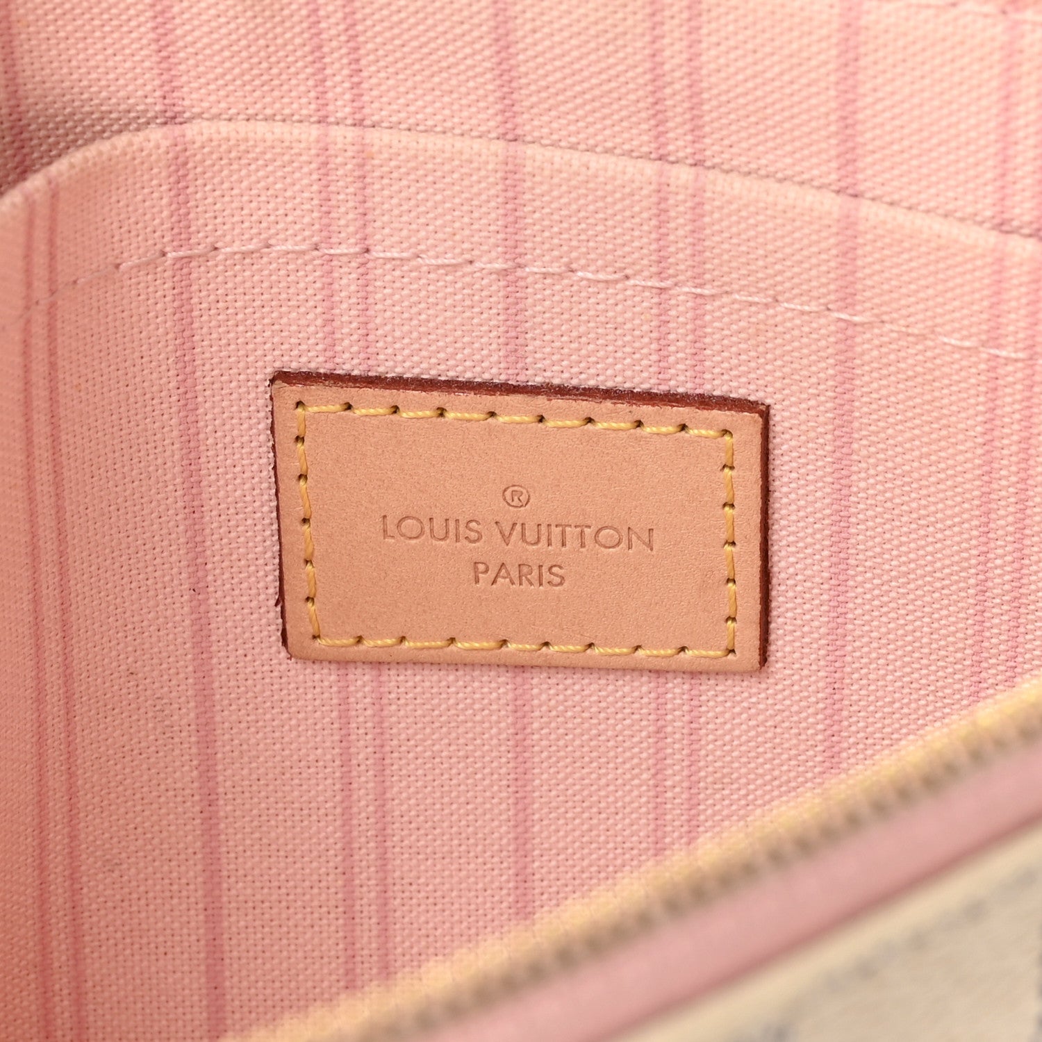 Damier Azur Neverfull MM GM Pochette Rose Ballerine