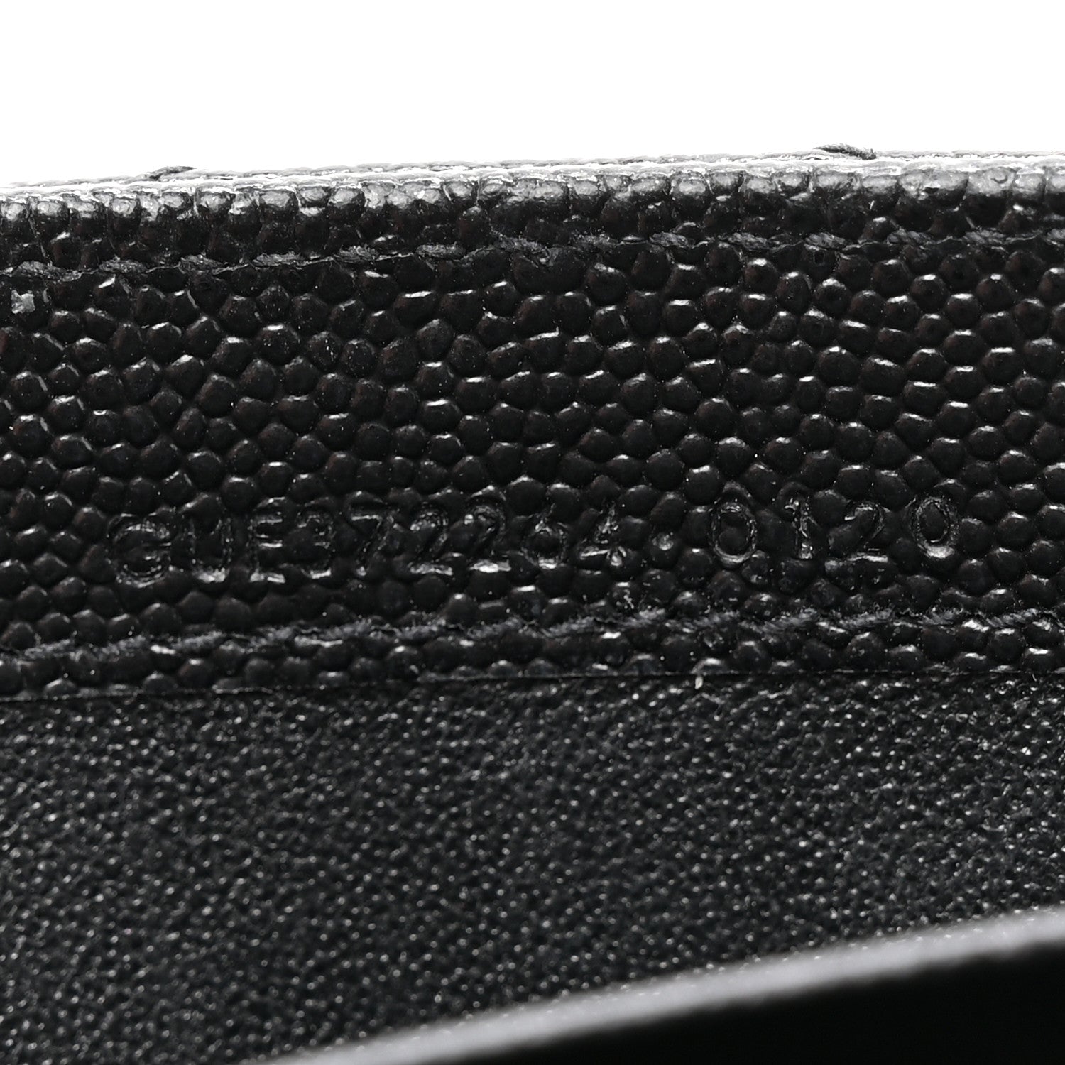 Grain De Poudre Matelasse Chevron Monogram Flap Wallet Black