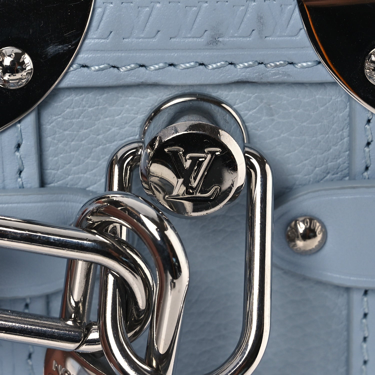Calfskin Side Trunk PM Blue