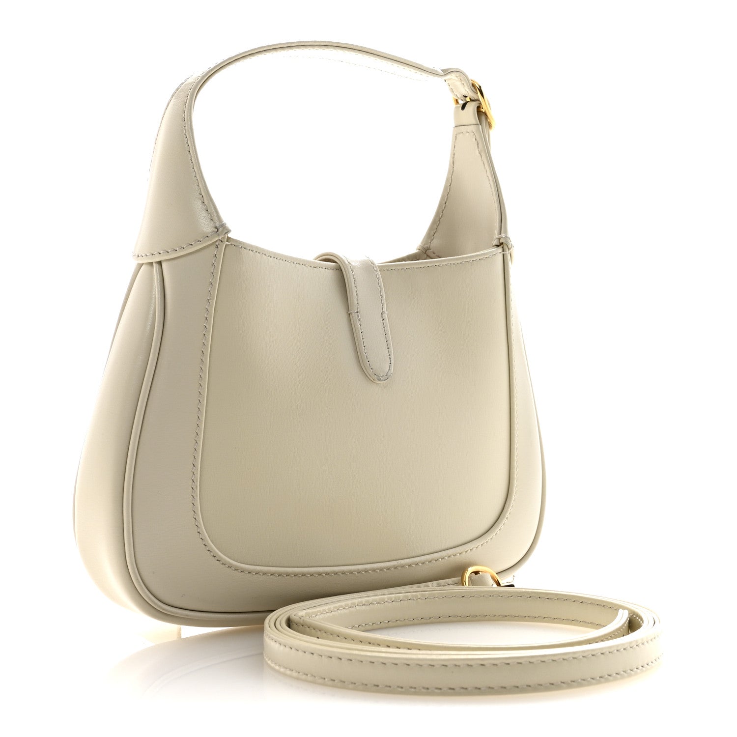 Boarded Dyana Lux Calfskin Mini Jackie 1961 Hobo Mystic White