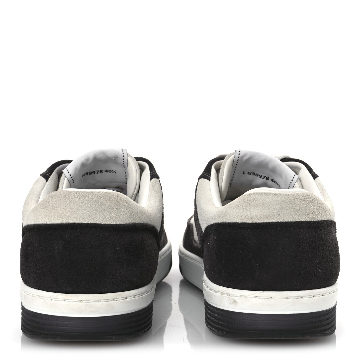 Suede Kidskin Womens CC Sneakers 40.5 Black White