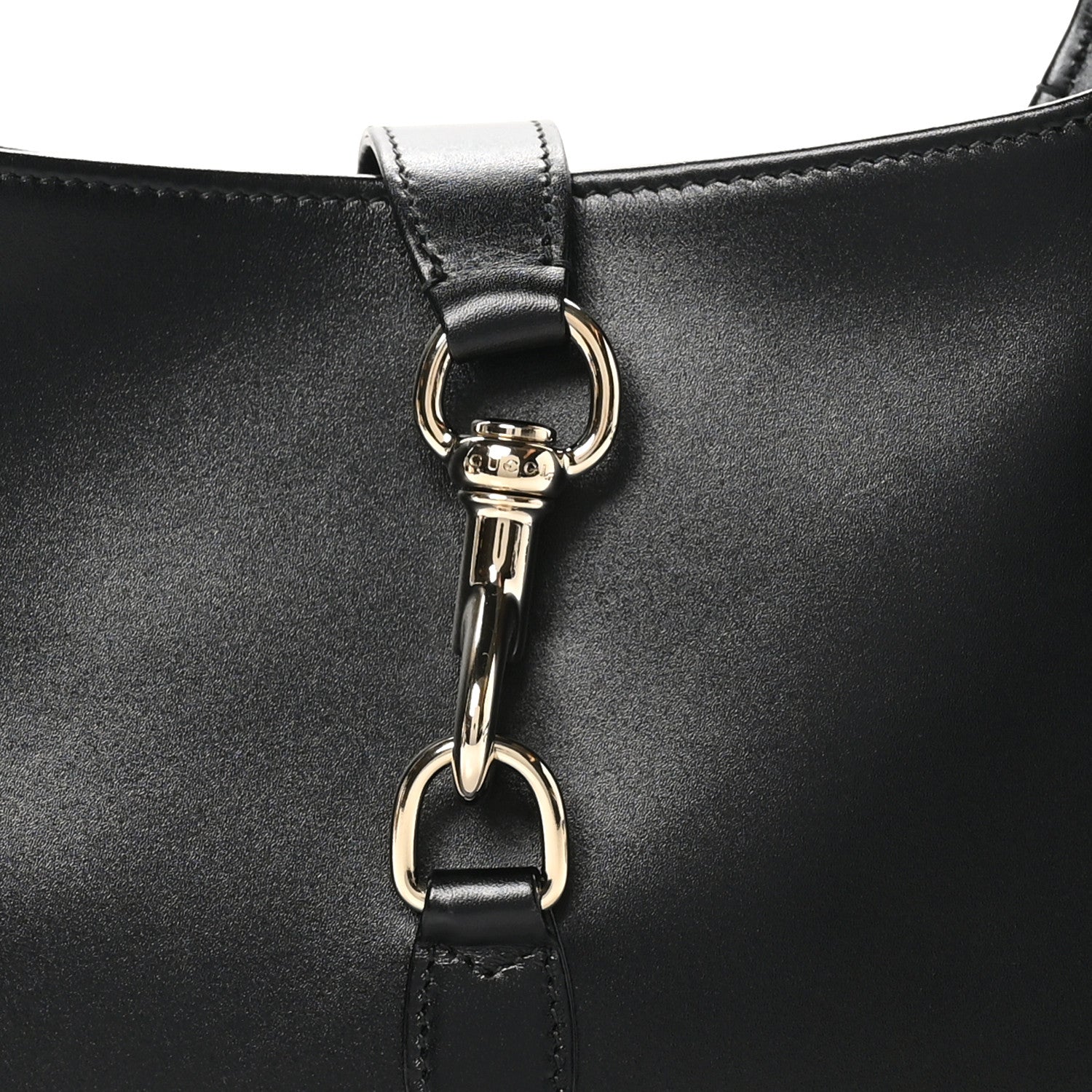 Boarded Dyana Lux Calfskin Small Jackie 1961 Hobo Black