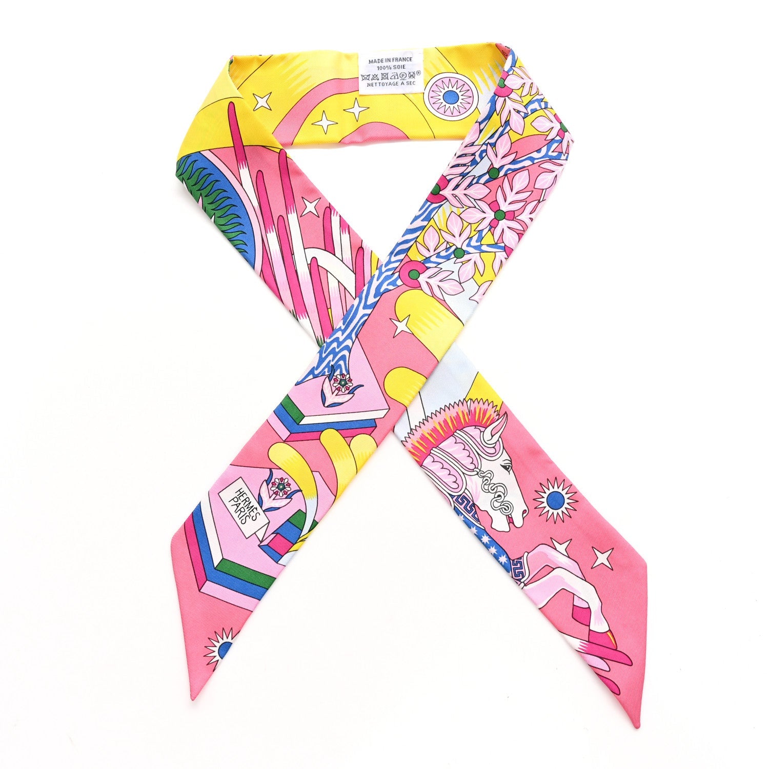 Silk La Source de Pegase Twilly Rose Vif Jaune Vif