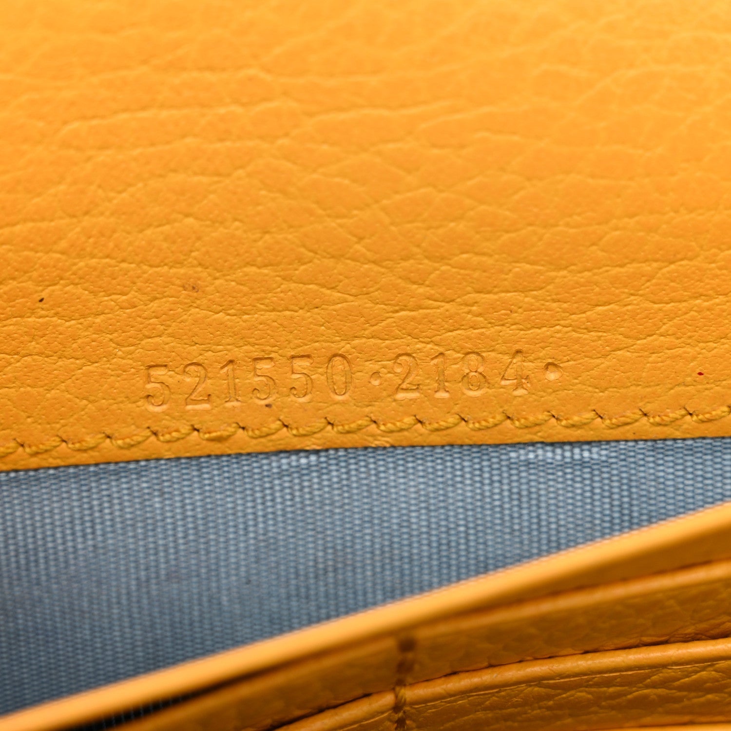 Calfskin Garden Dionysus Chain Wallet Yellow