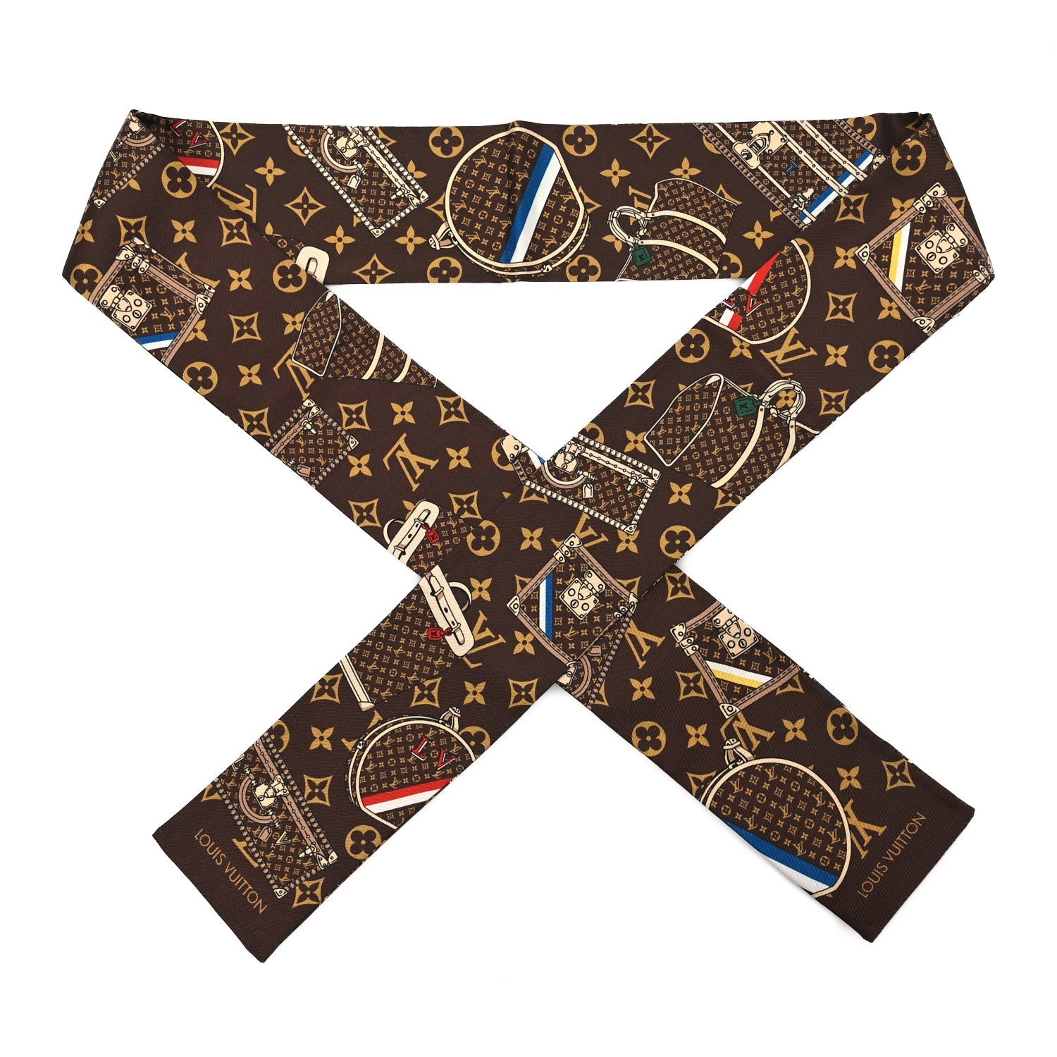 Silk Monogram Trunks Bandeau