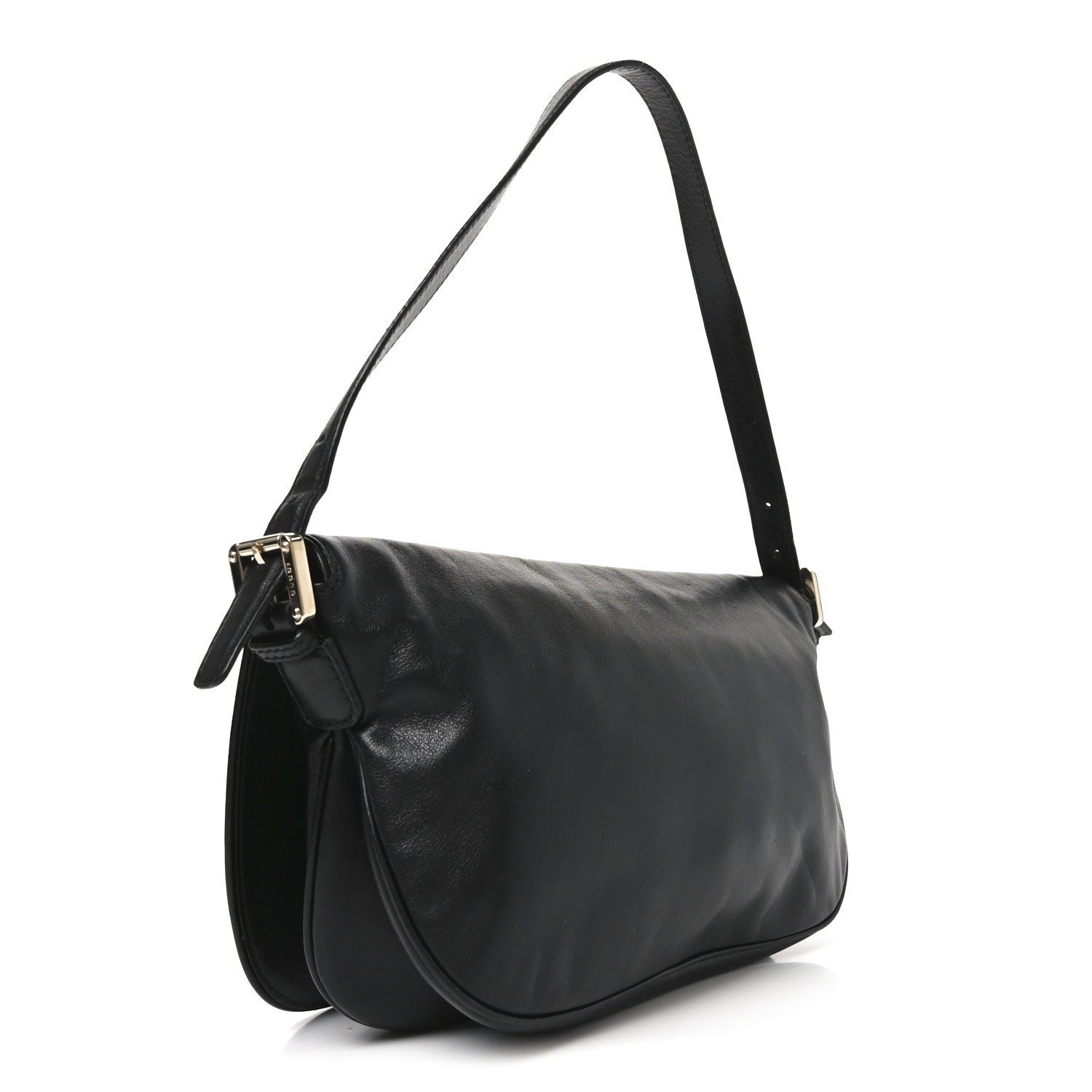 Calfskin Small Britt Shoulder Bag Black
