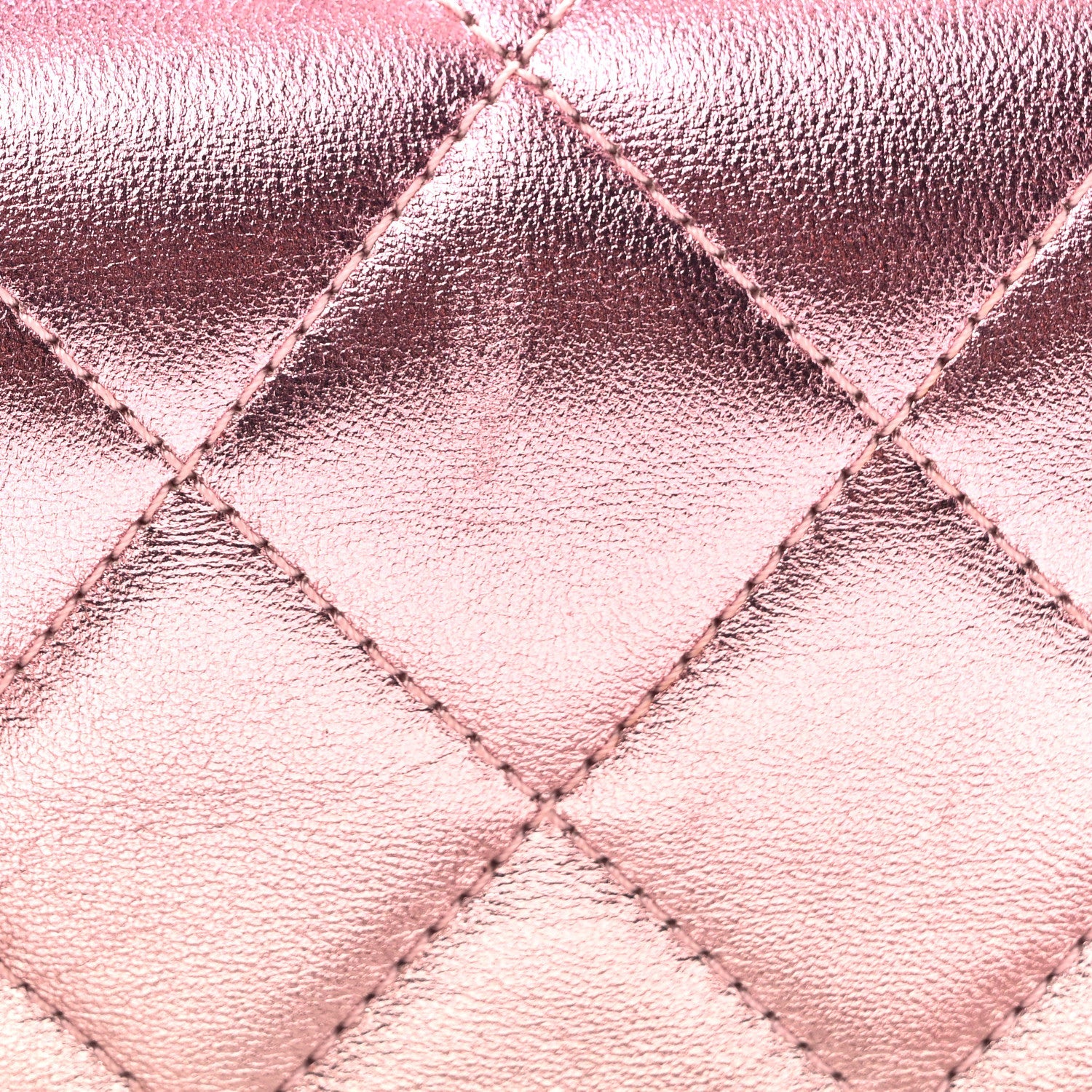 Metallic Lambskin Like A Wallet Flap Golden Pink