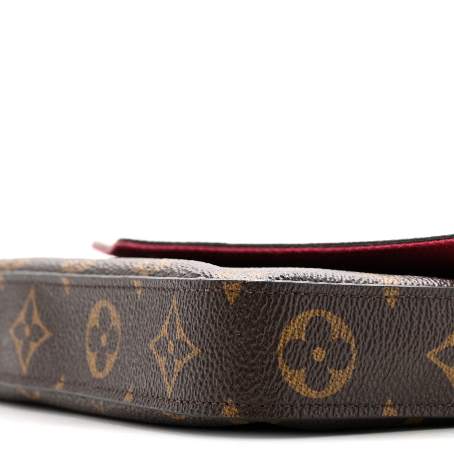 Monogram Pochette Felicie Chain Wallet Fuchsia