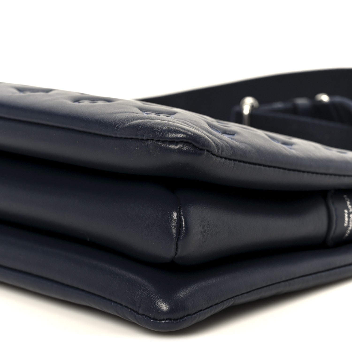 Lambskin Embossed Monogram Coussin PM Navy