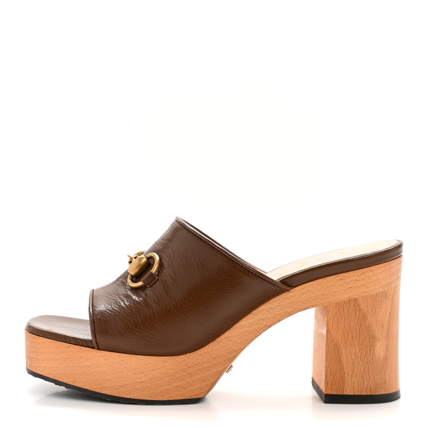 Granada Kid Houdan Platform Slide Sandals 35.5 Brown