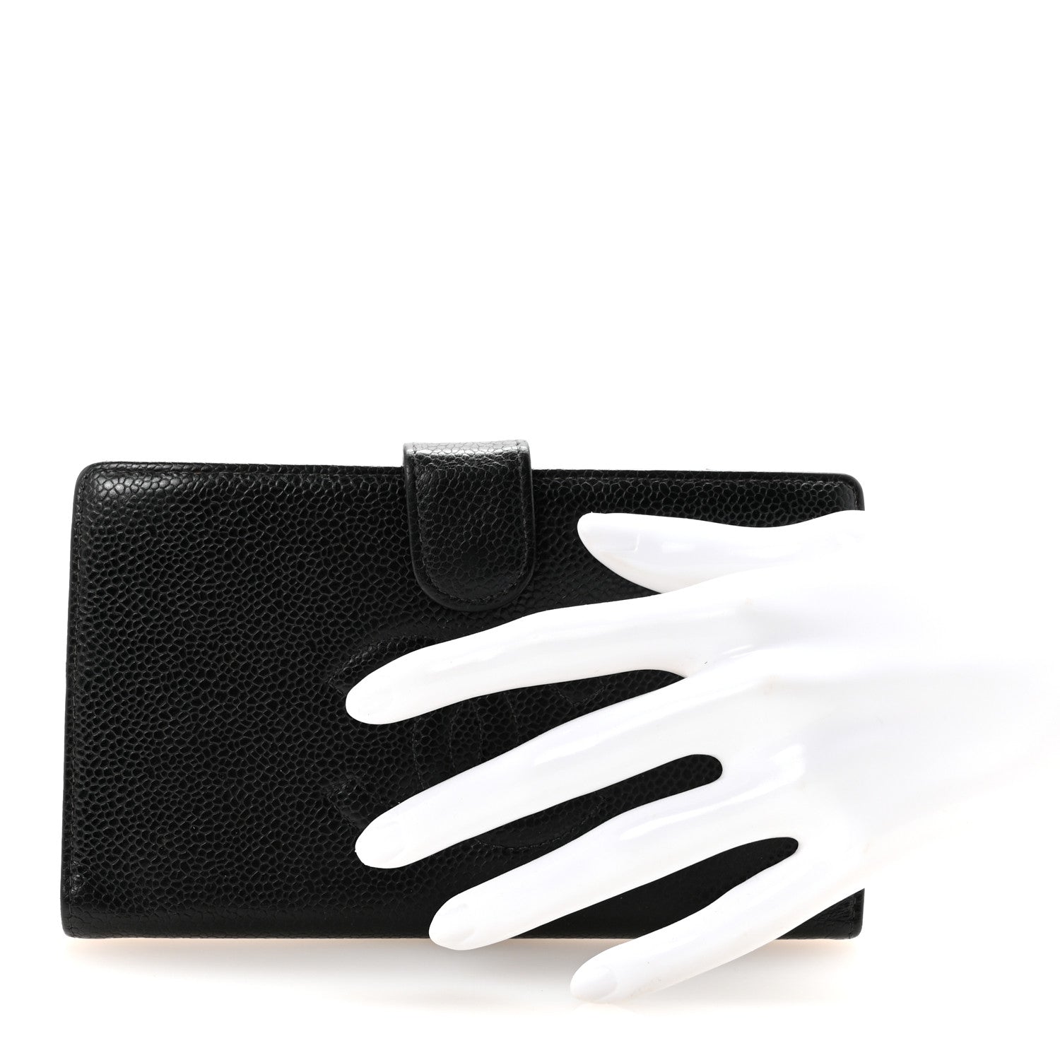 Caviar Timeless CC French Wallet Black