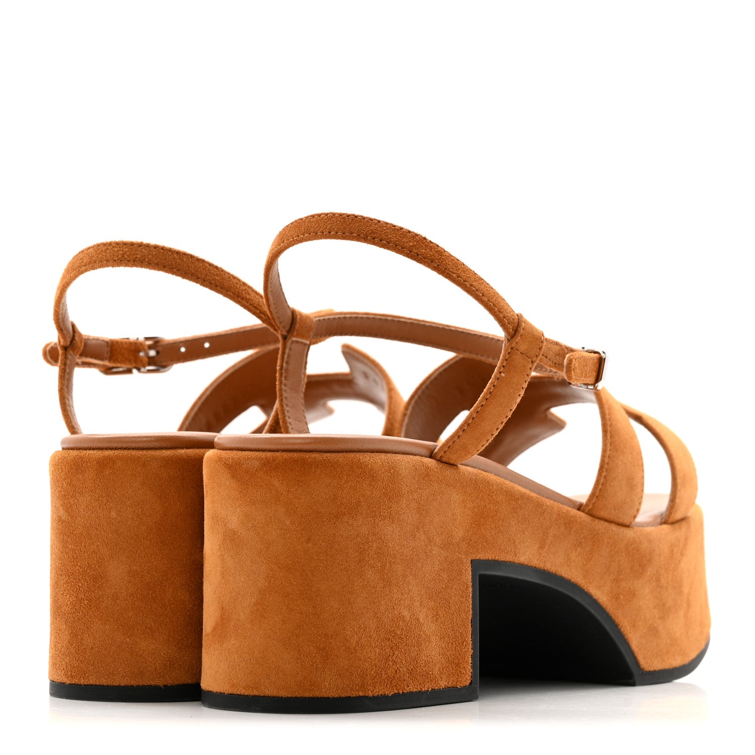 Suede Goatskin Jam 30 Sandals 36.5 Naturel