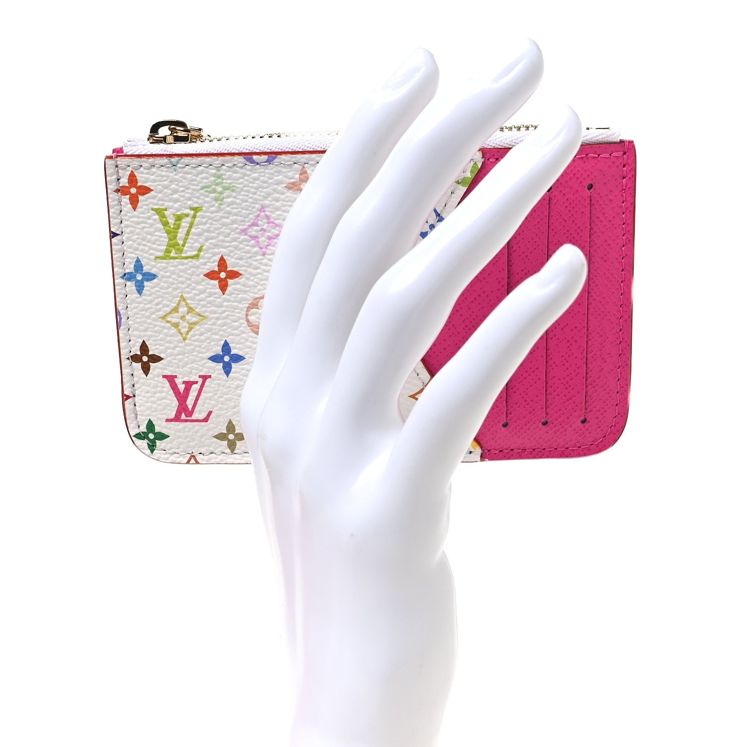 LV X TM Monogram Romy Card Holder Kawaii Pink