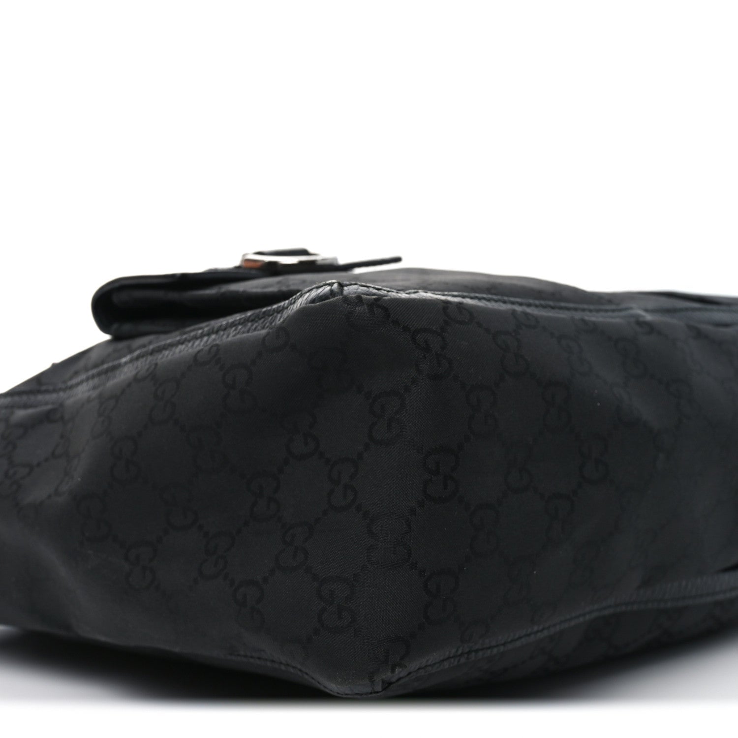 Nylon Monogram Abbey D Ring Tote Black