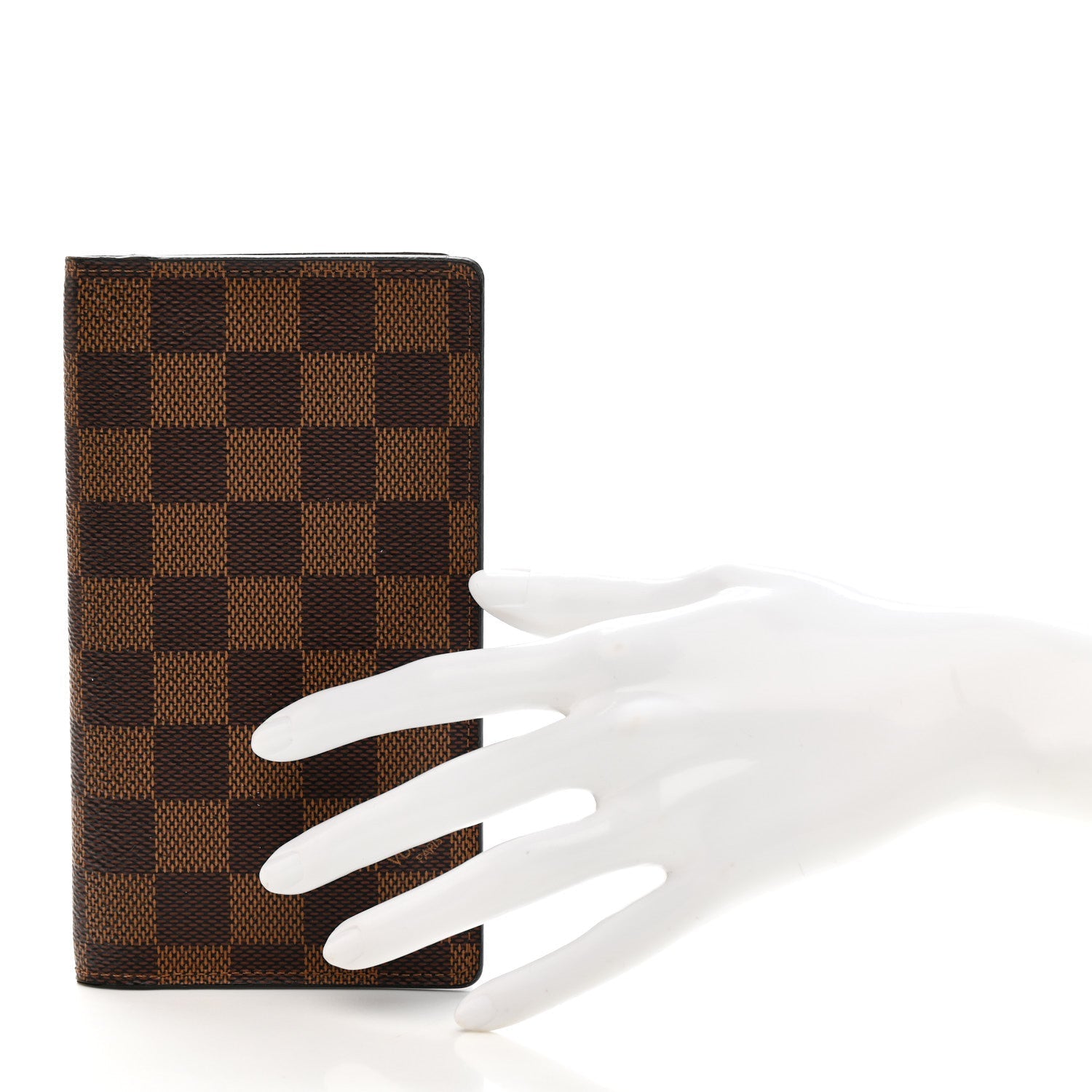 Damier Ebene Checkbook Cover Wallet
