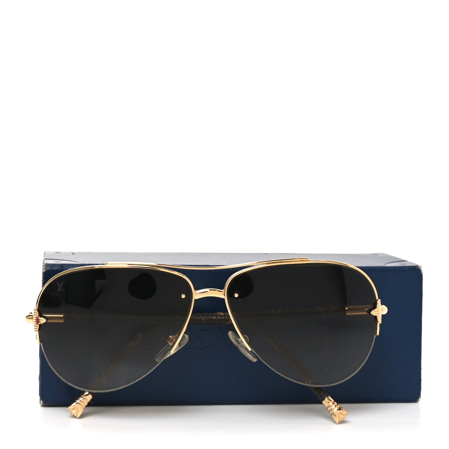 Monogram Petite Viola Pilote Aviator Sunglasses Z0571U Brown