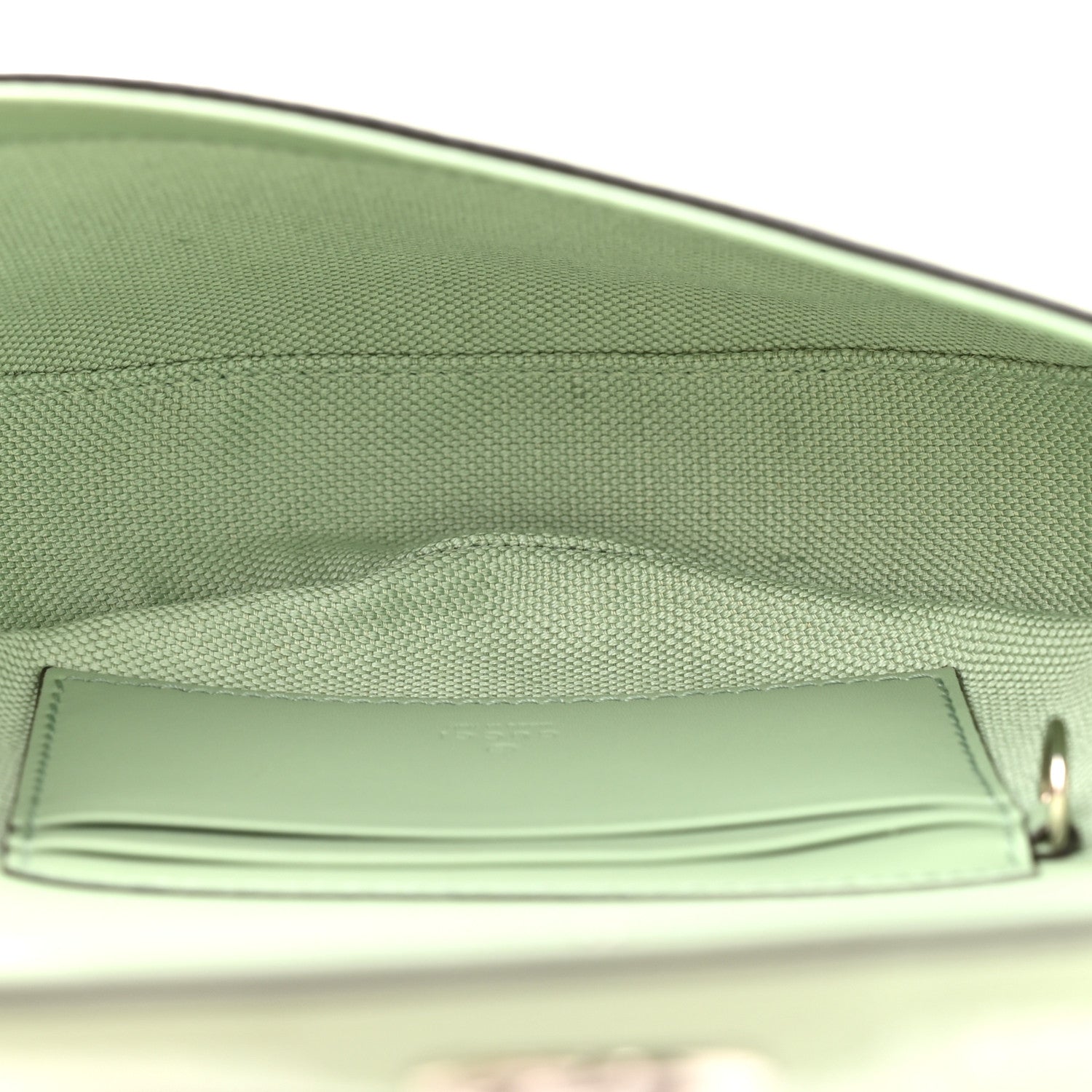 Denim GG Monogram Calfskin Mini Ophidia Flap Shoulder Bag Pale Green
