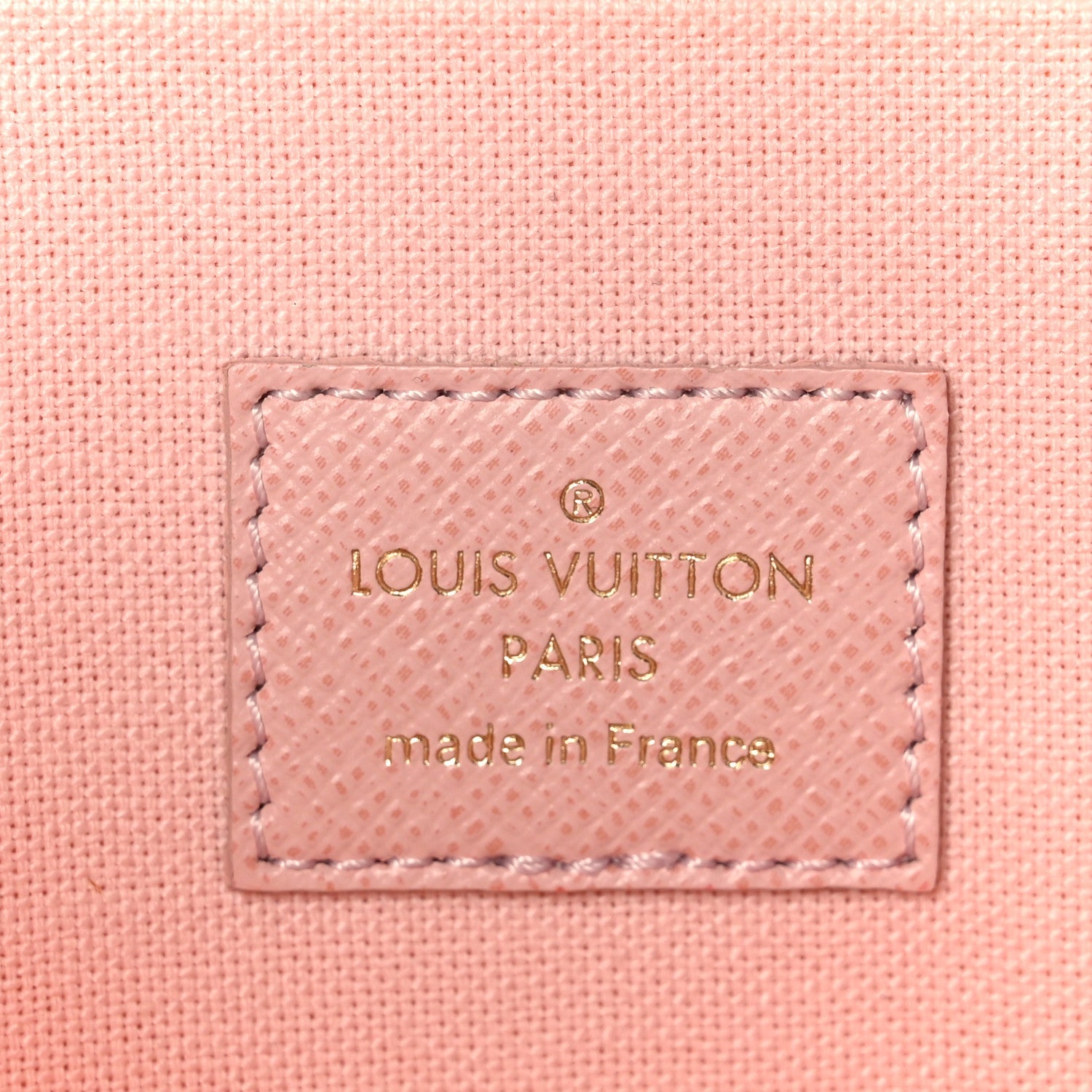 Damier Azur Pochette Felicie Chain Wallet Rose Ballerine