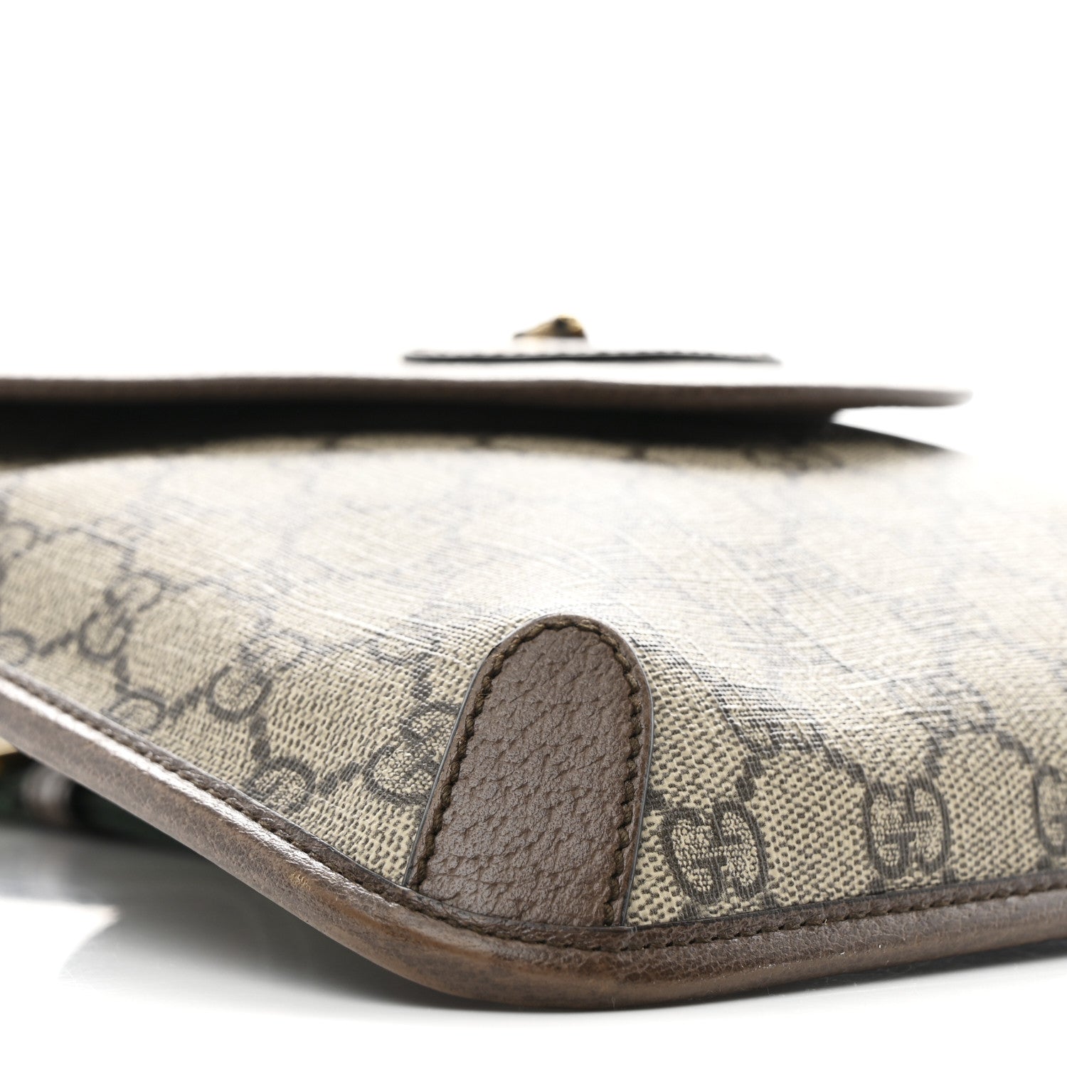 GG Supreme Monogram Web Medium Neo Vintage Flap Messenger Bag Beige New Acero