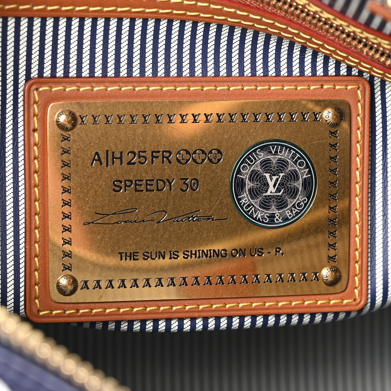 Calfskin Monogram Speedy P9 Bandouliere 30 Indigo