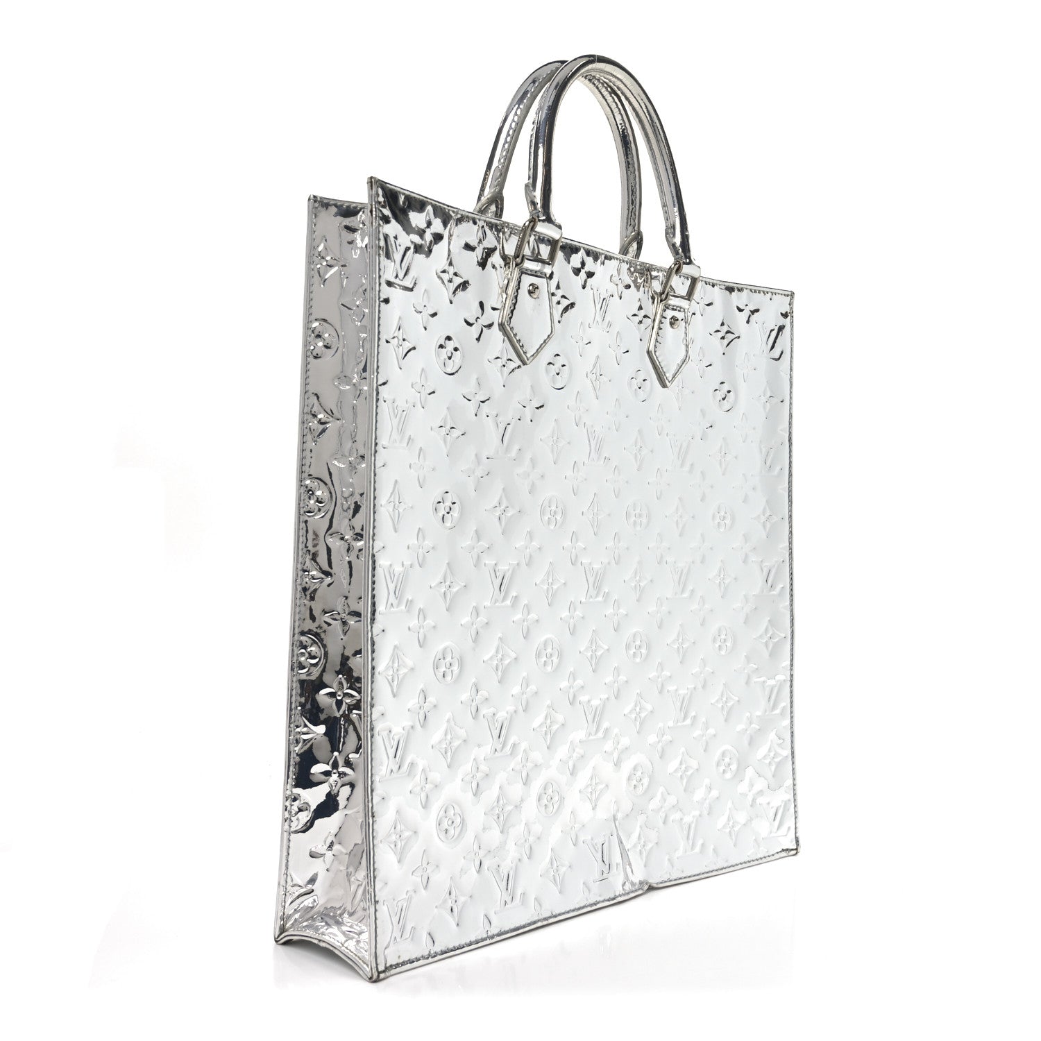 Monogram Miroir Sac Plat Silver