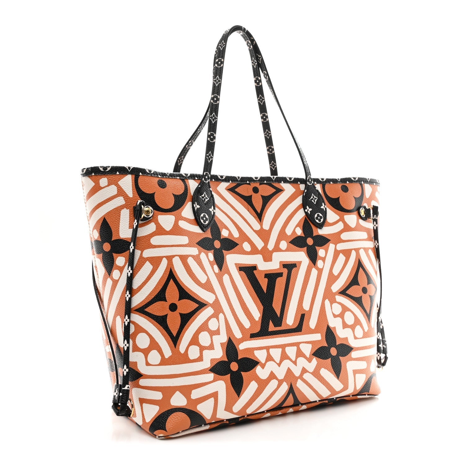 Monogram Giant Crafty Neverfull MM Creme Caramel