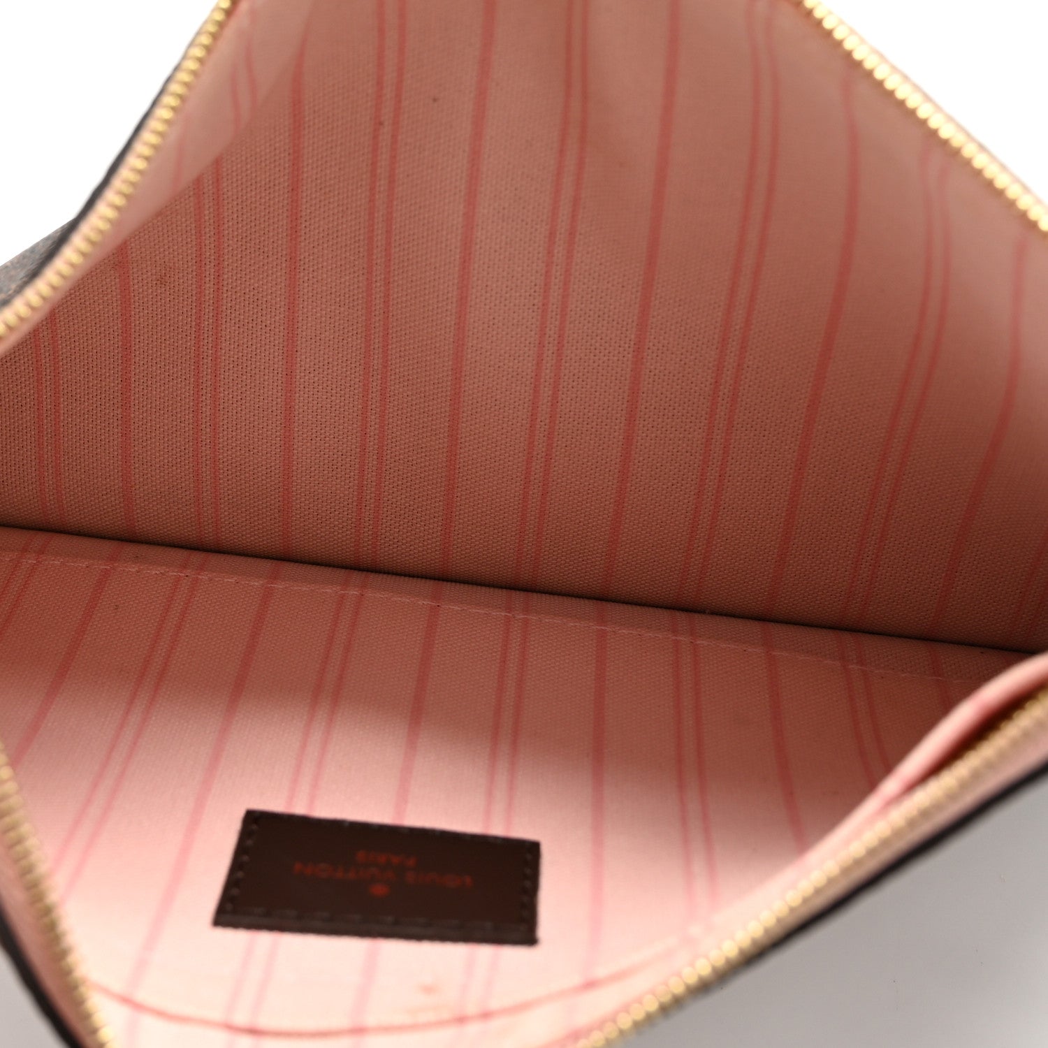 Damier Ebene Neverfull MM GM Pochette Rose Ballerine