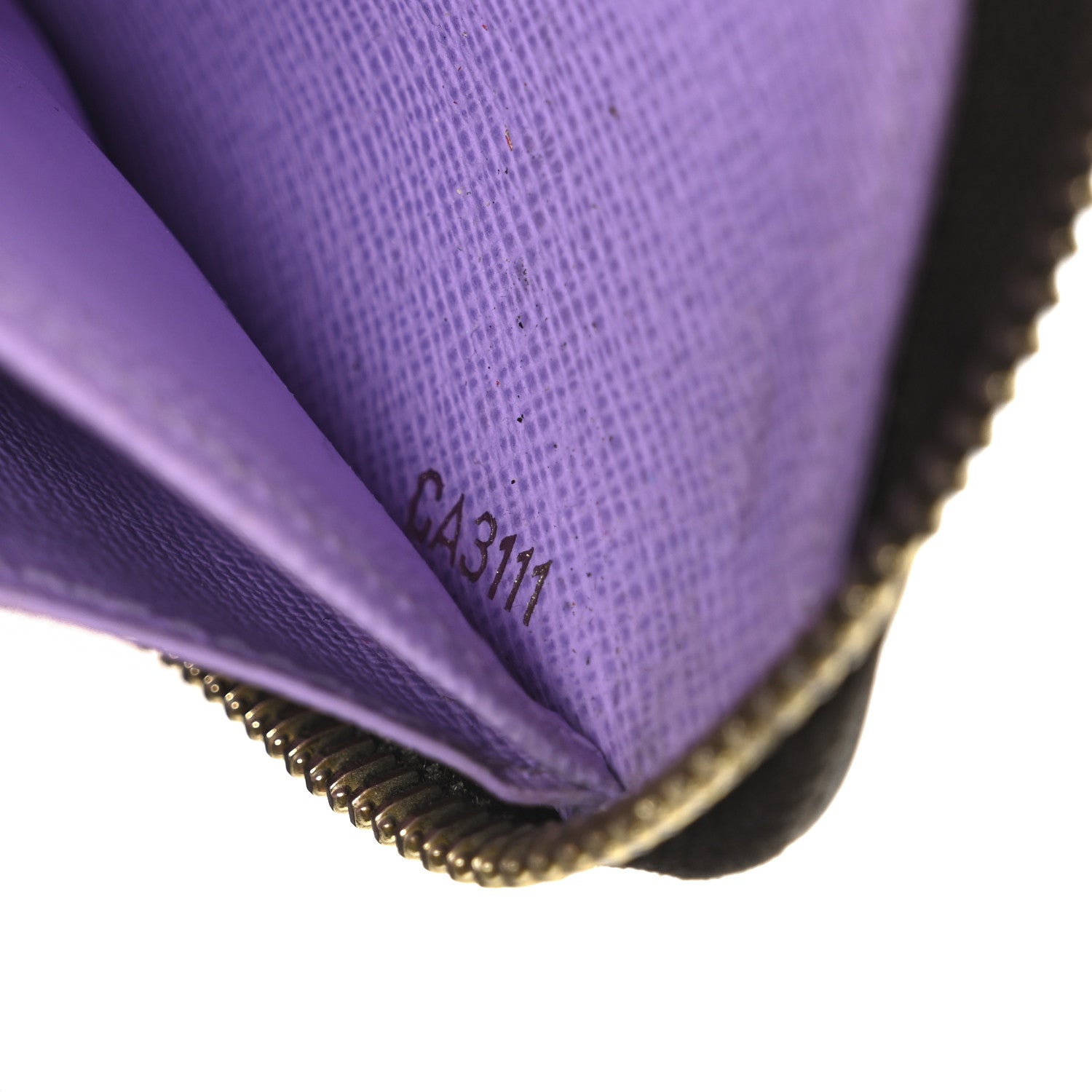Damier Ebene Illustre Zippy Wallet Violet