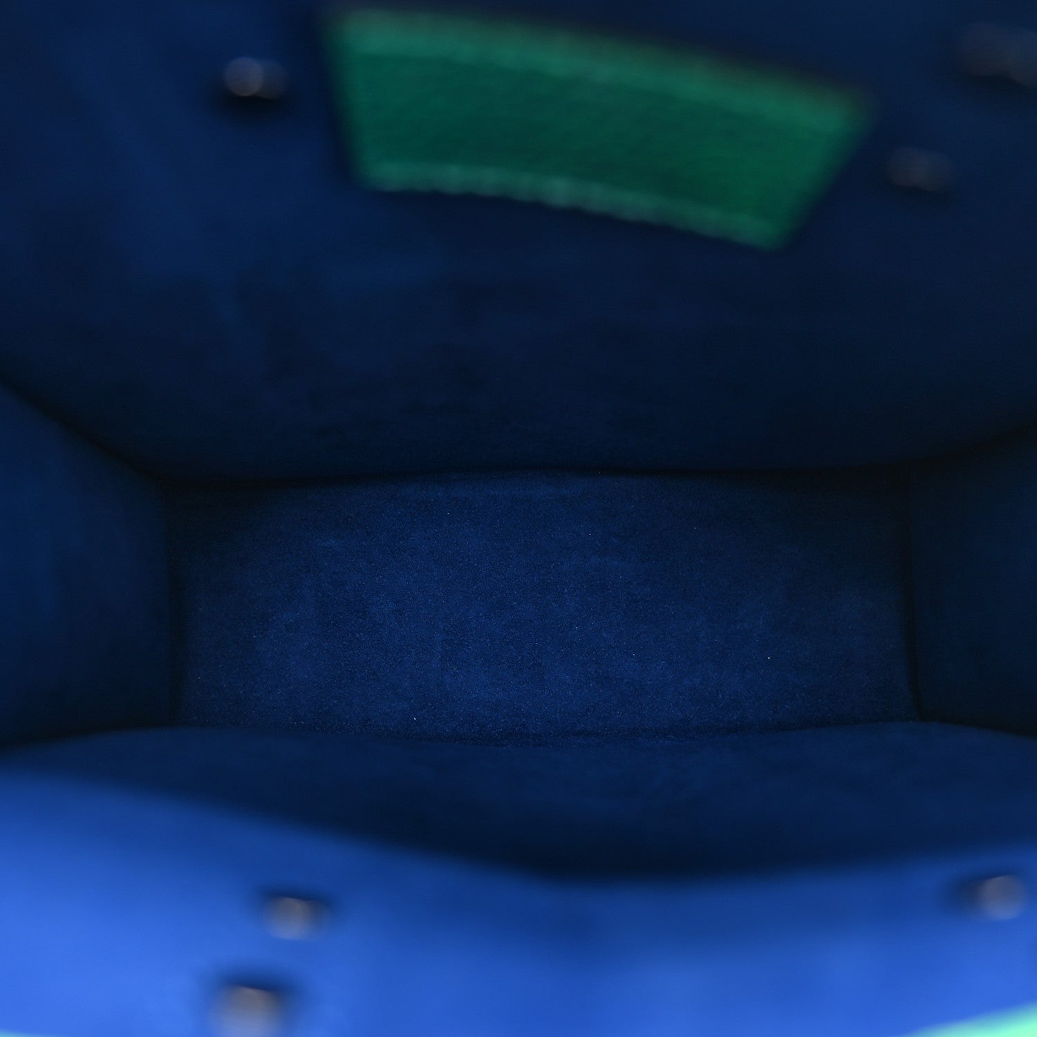 Taurillon Illusion Sac Plat XS Bleu Vert