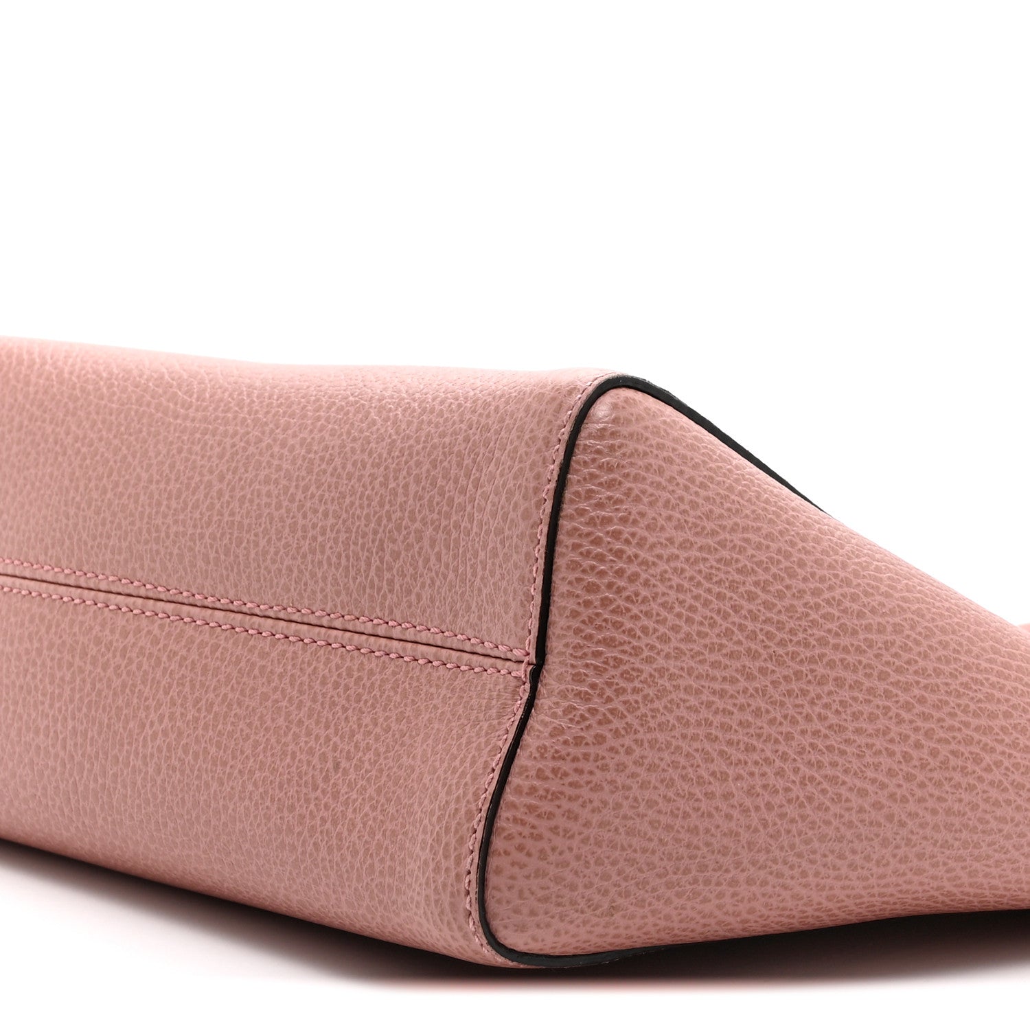 Dollar Calfskin Mini Swing Top Handle Bag Soft Pink