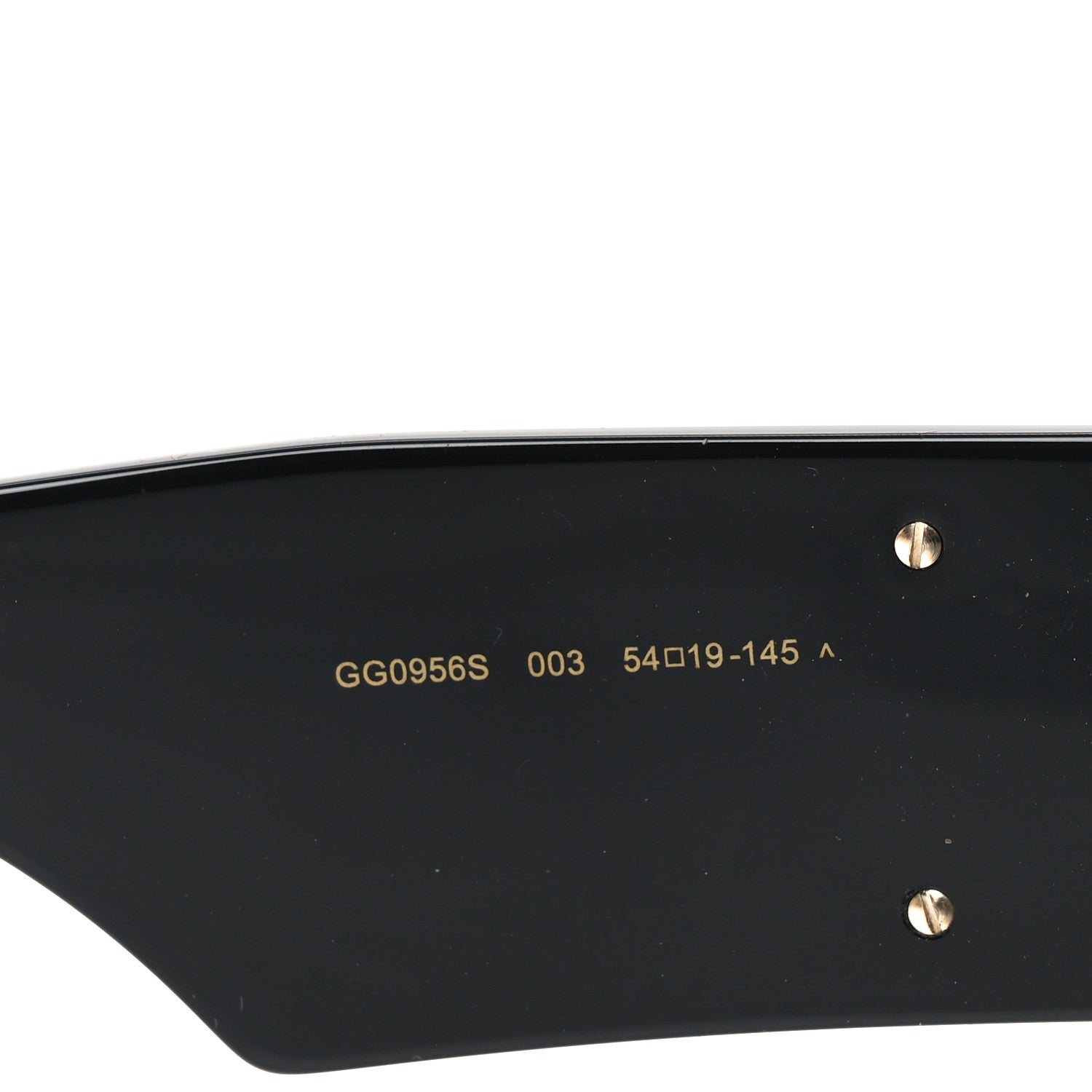 Acetate Square Frame Sunglasses GG0956S Black