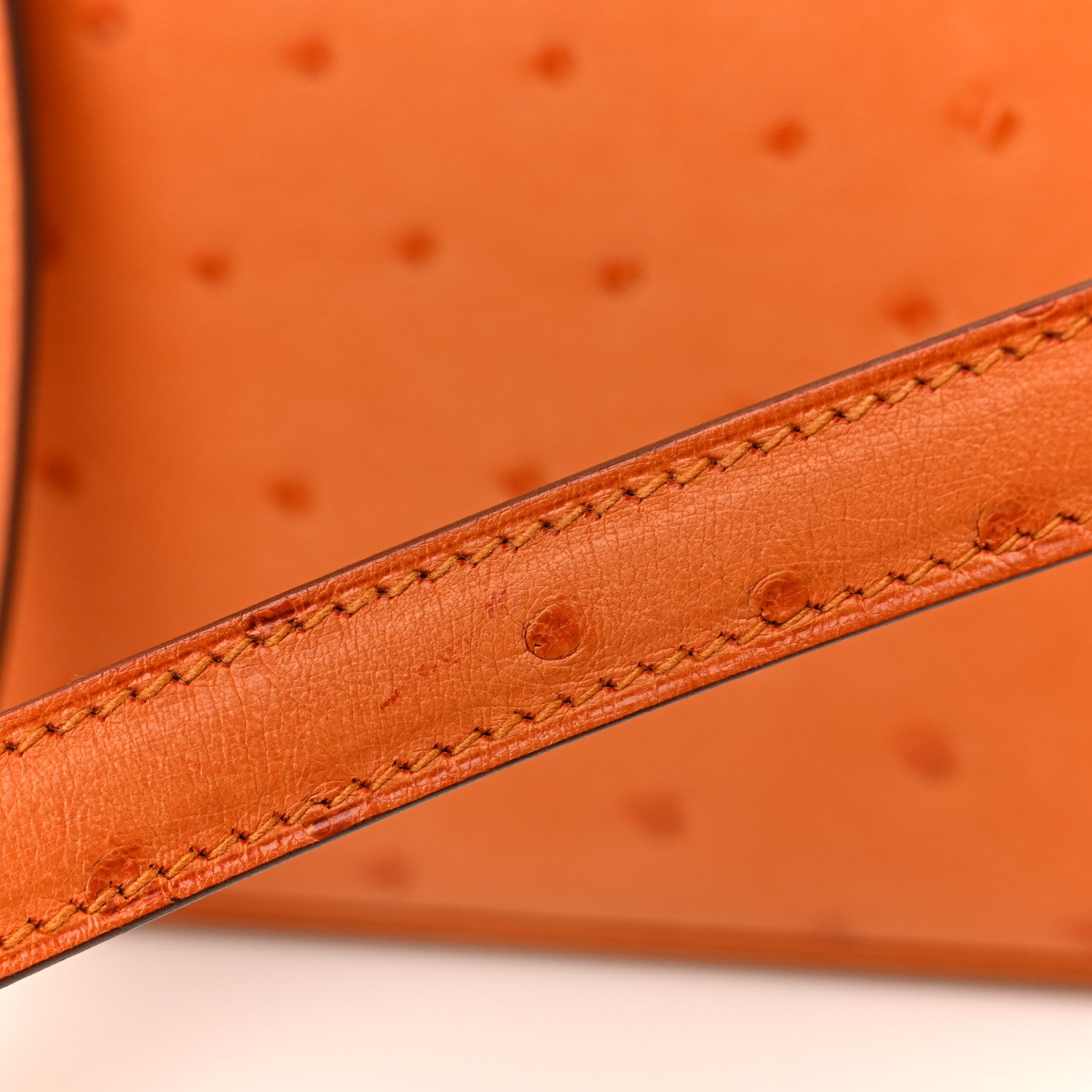 Ostrich Kelly Sellier 25 Abricot