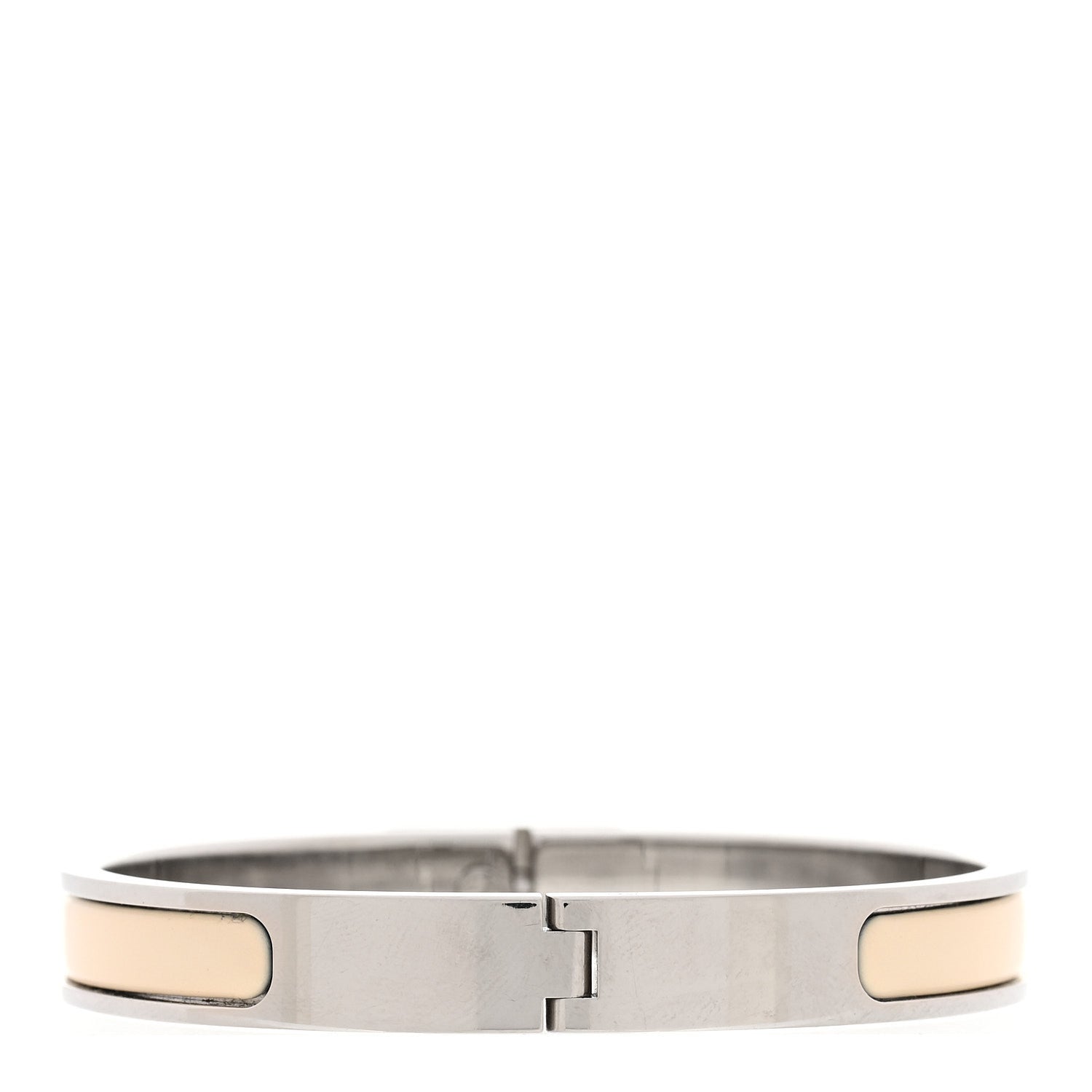 Enamel Mini Clic Kelly Bracelet PM Creme