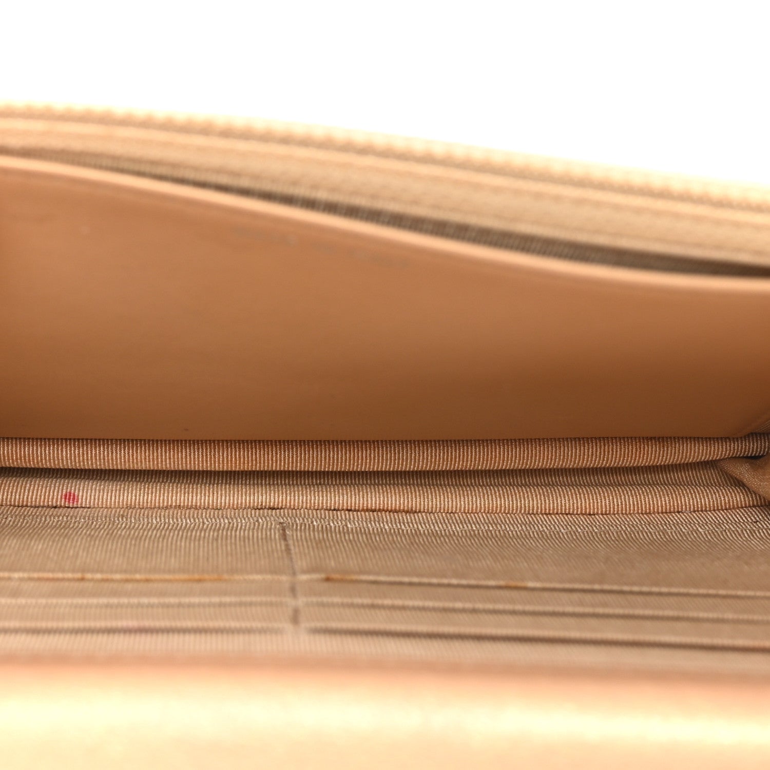 Metallic Calfskin Lucky Charms Casino 2.55 Reissue Wallet On Chain WOC Beige