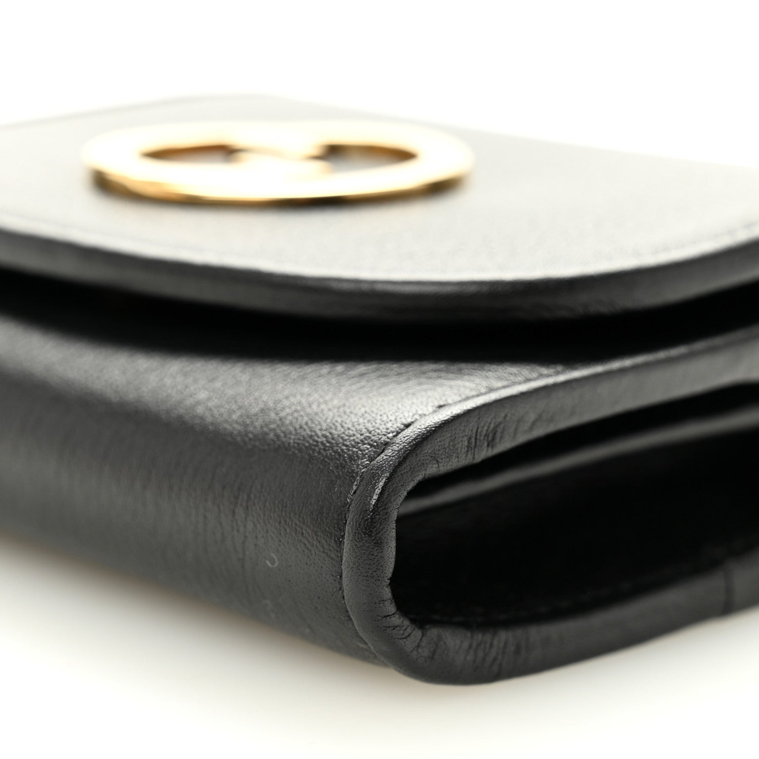 Roxy Calfskin Medium Blondie Chain Wallet Black