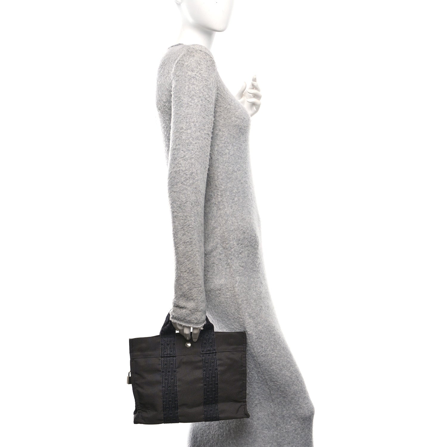 Canvas Herline PM Tote Grey