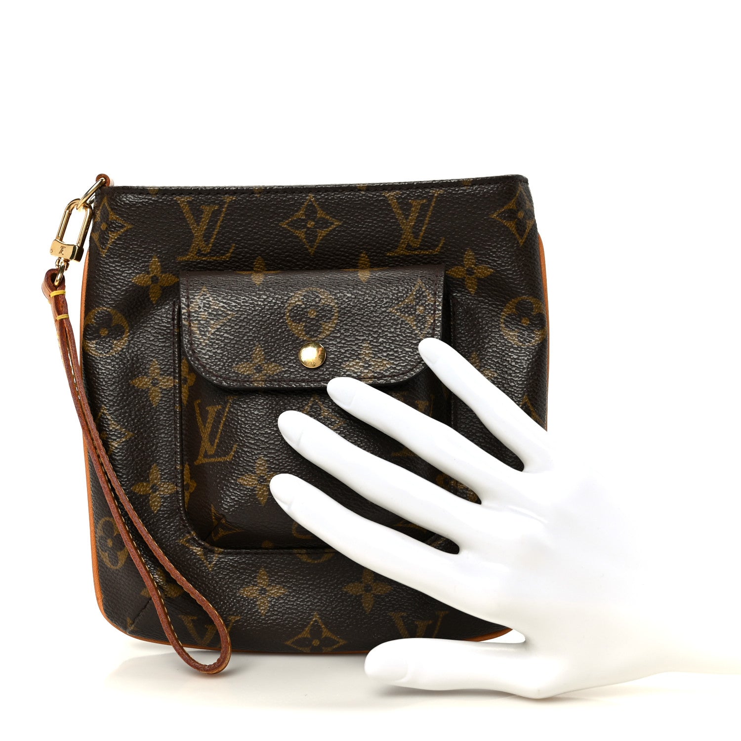 Monogram Partition Wristlet