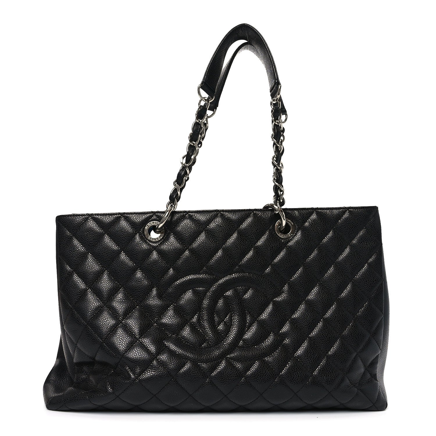 Caviar Quilted XL Grand Shopping Tote GST Black